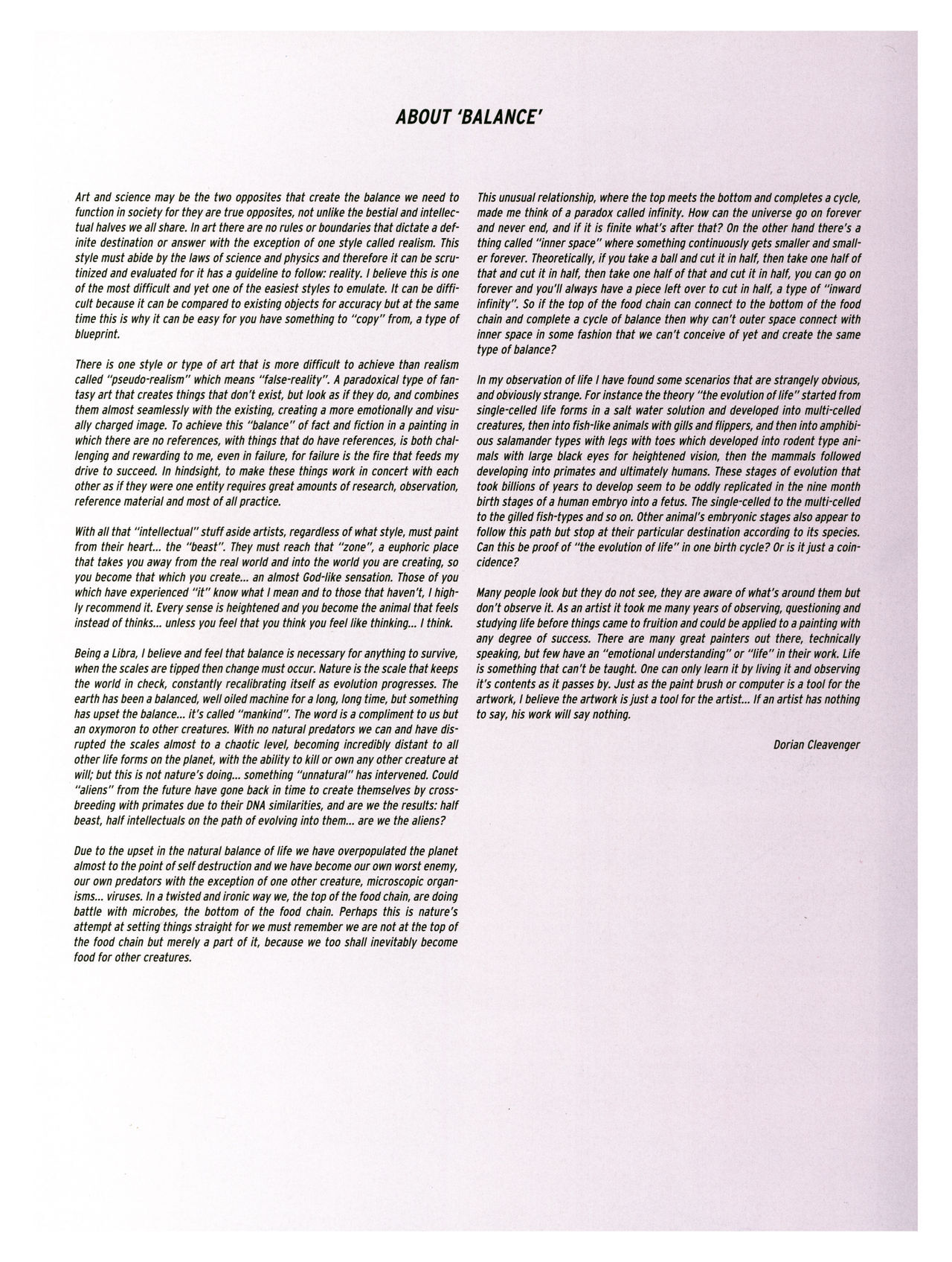 [Dorian Cleavenger] Art Fantastix #15 - The Latest Works & Visions of Dorian Cleavenger - Page 44