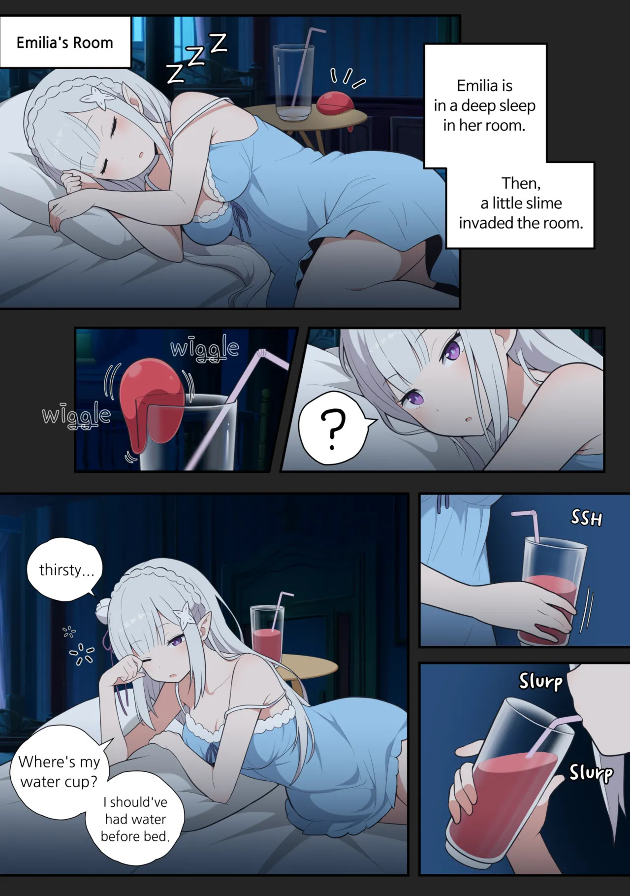 [everyday2] Emilia feminization (Re:Zero kara Hajimeru Isekai Seikatsu) [Korean, English] - Page 9