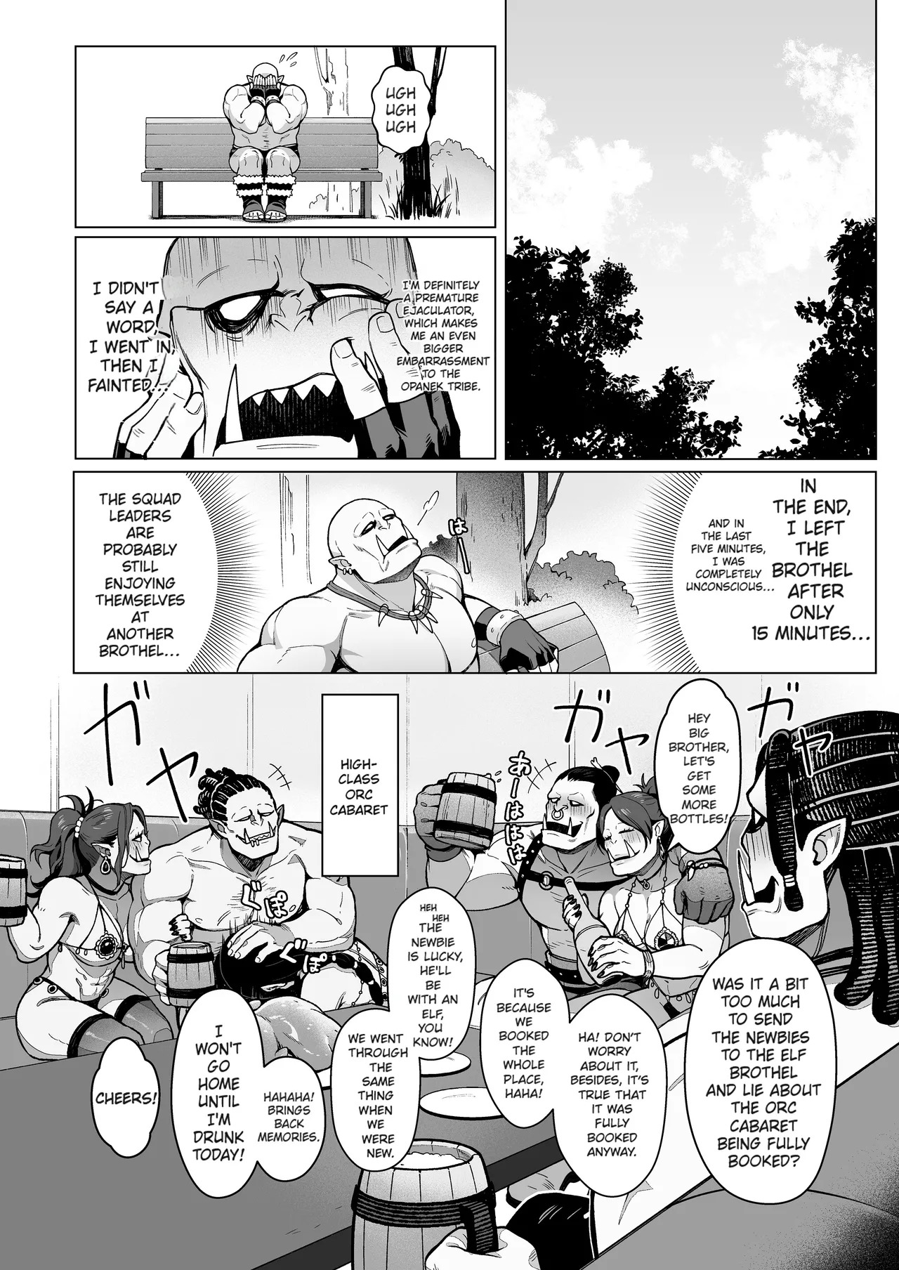 [Master of Tea & Chaos Studio (Sencha Bashira, Mugicha Bashira)] Yosei Shoukan 3-goushitsu Lacy ~Kasshoku Hada Elf o Shimei Shita Dotei Orc~ 1 [English] [Comics EnjoyerTranslation] [Decensored] - Page 24