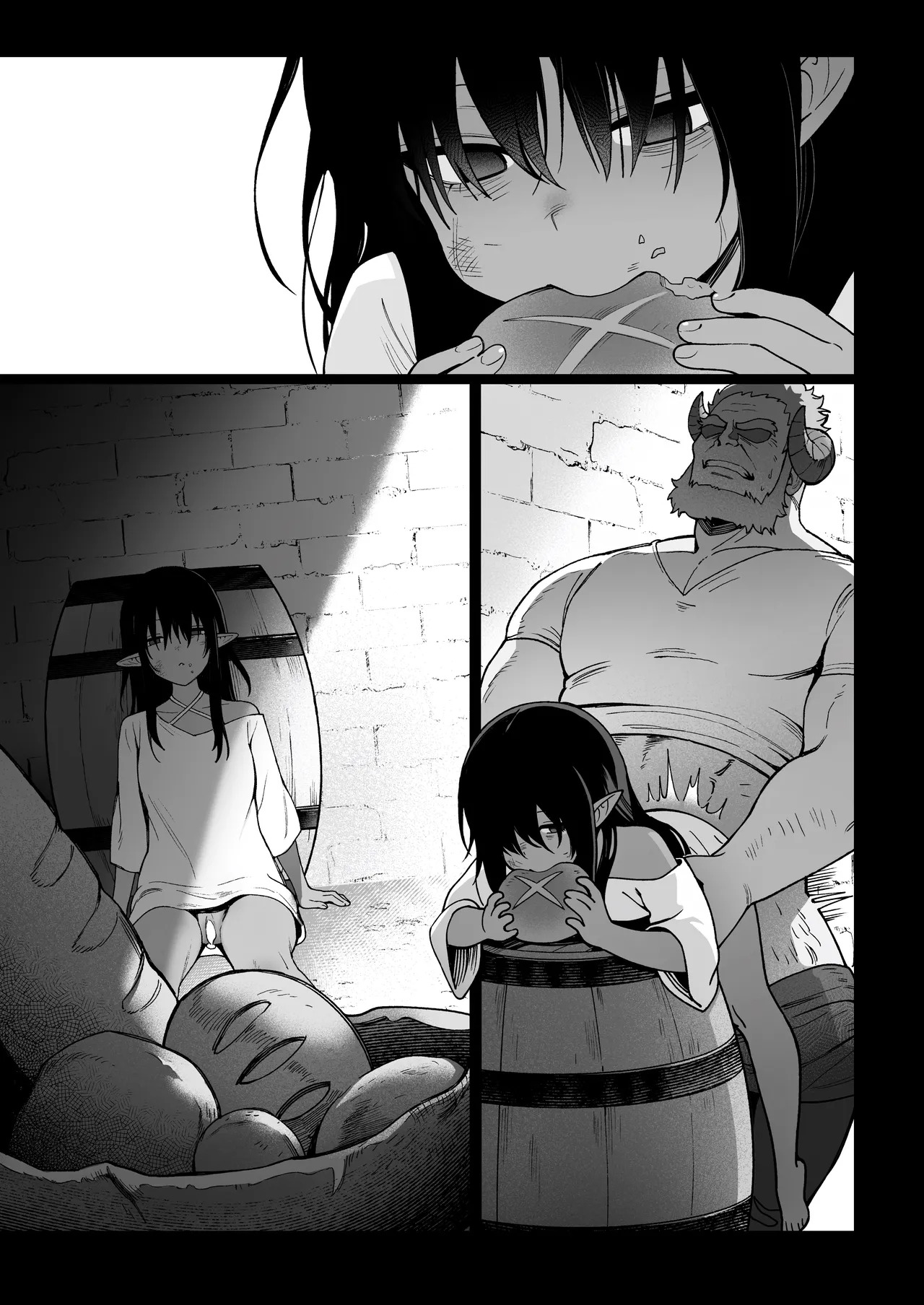 [Master of Tea & Chaos Studio (Sencha Bashira, Mugicha Bashira)] Yosei Shoukan 3-goushitsu Lacy ~Kasshoku Hada Elf o Shimei Shita Dotei Orc~ 1 [English] [Comics EnjoyerTranslation] [Decensored] - Page 29