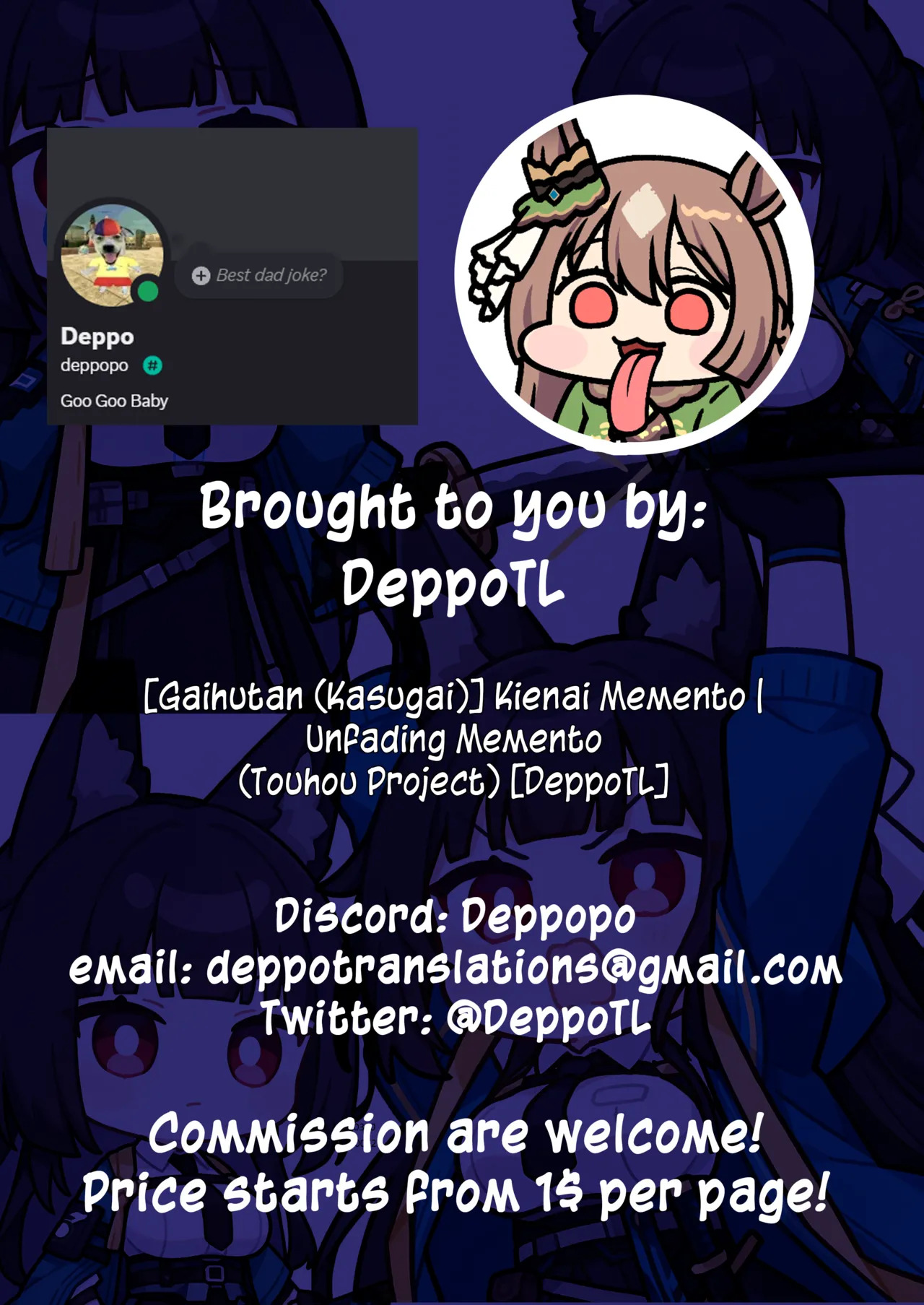[Gaihutan (Kasugai)] Kienai Memento | Unfading Memento (Touhou Project) [DeppoTL] - Page 44