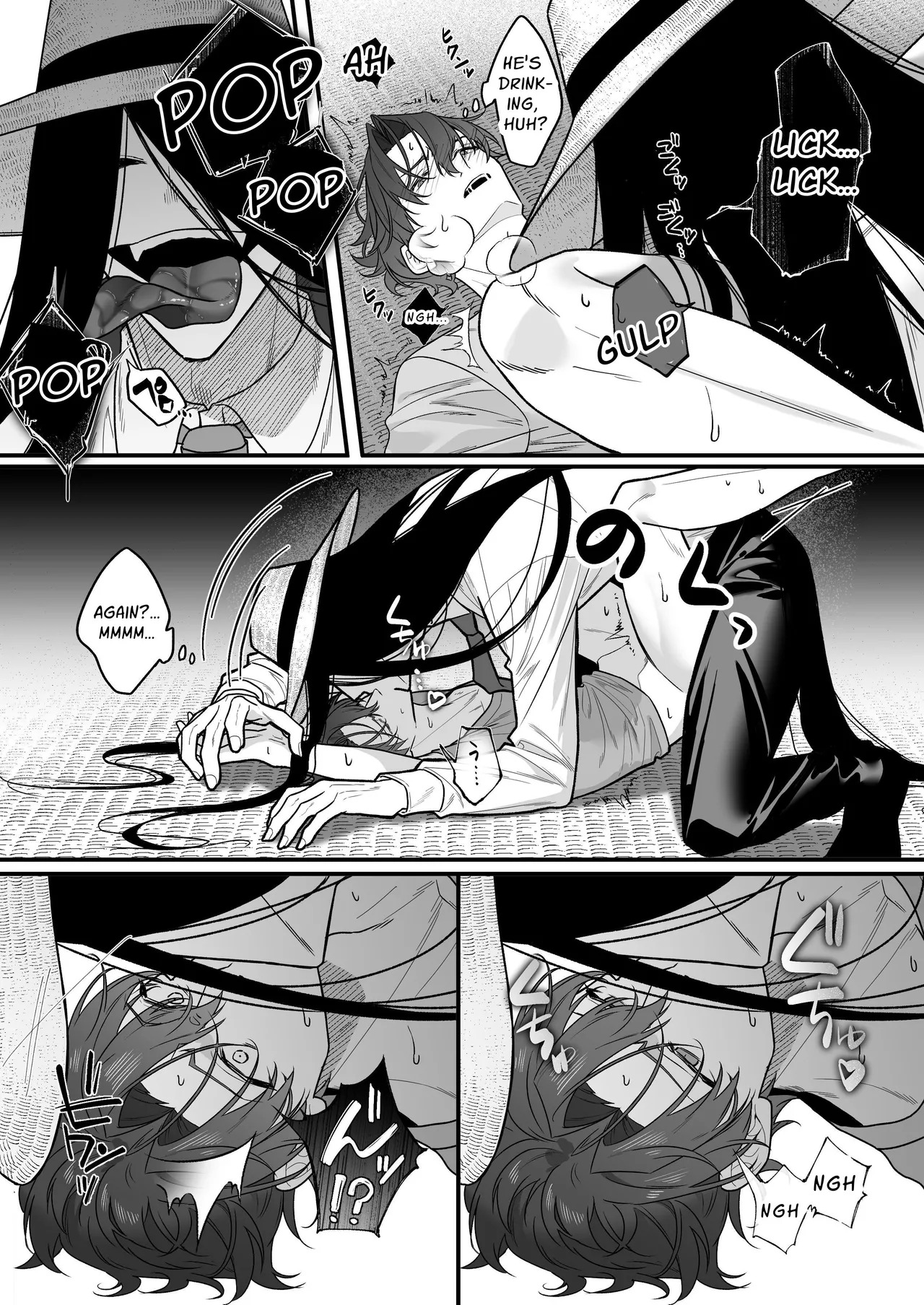 [ENG Ver.] Hasshaku-sama Forcibly Inseminates Cuntboy [SuamaMoguMogu] - Page 14