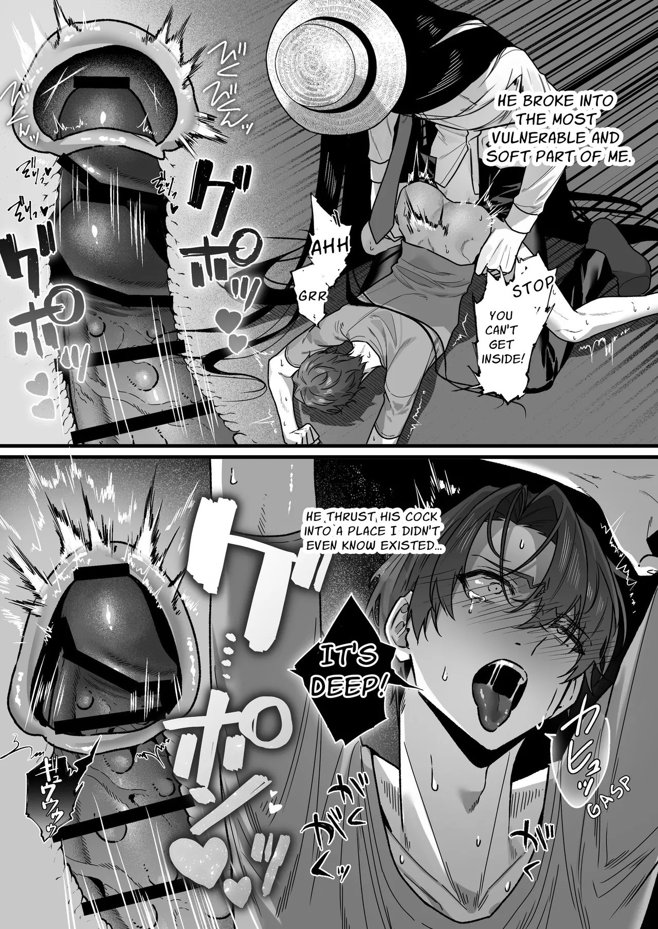 [ENG Ver.] Hasshaku-sama Forcibly Inseminates Cuntboy [SuamaMoguMogu] - Page 36