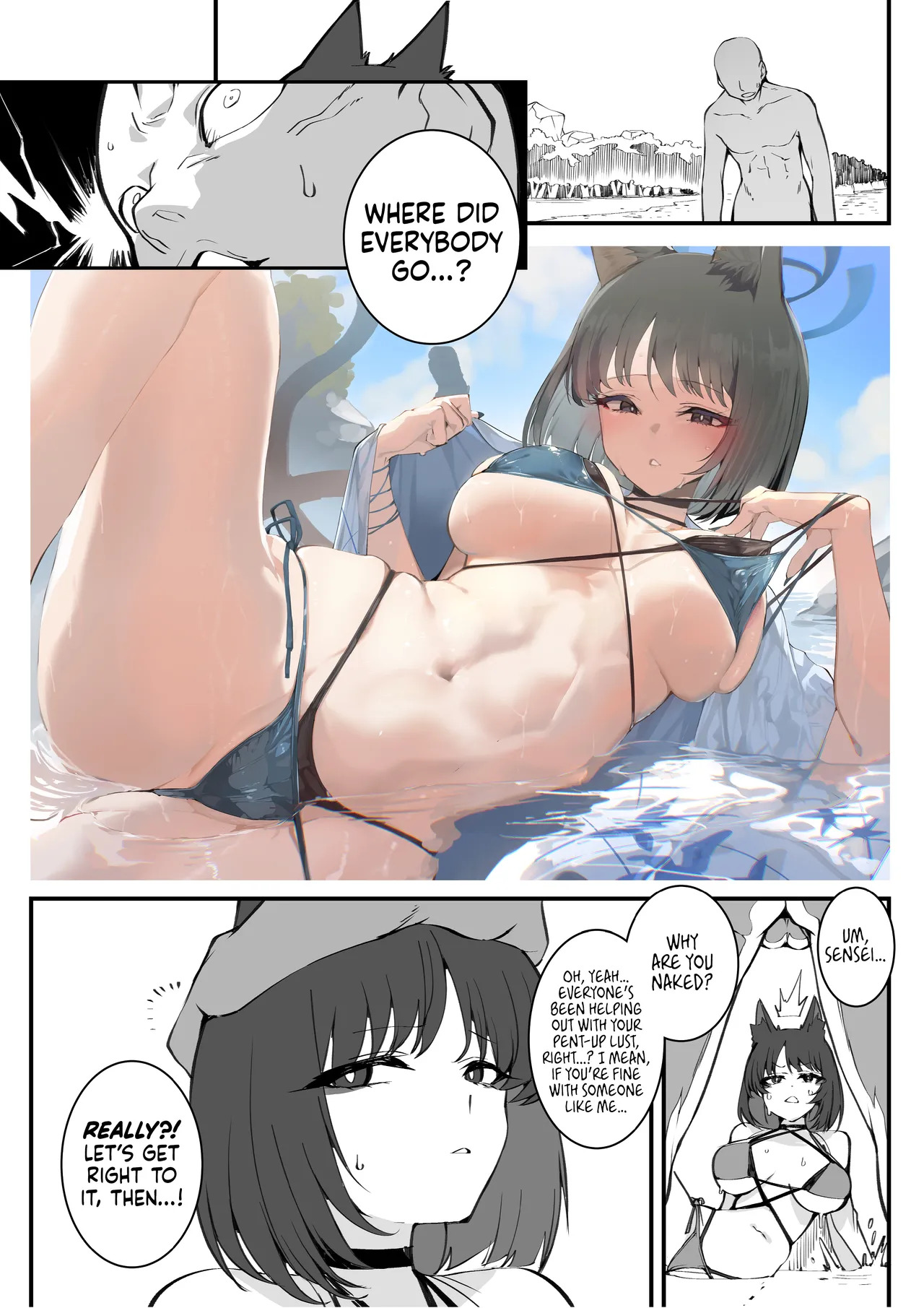 [Armadillo (Renji, Daiji)] Tamari ni Tamatta Seiyoku Uketomemasu Sensei no Koto ga Daisukidakara... Seishori Schedule Go-Youi Shimashita 4 ー I’ll Handle Your Pent-Up Lust! Sensei! We Really Love You, So... We’ve Come Up With A Way To... Relieve You❤ 4 (Blue Archive) [English] [head empty] [Digital] - Page 24