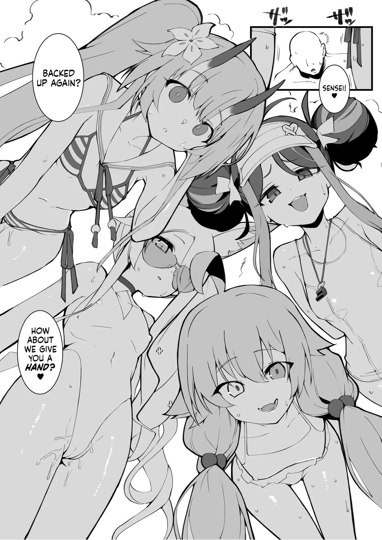 [Armadillo (Renji, Daiji)] Tamari ni Tamatta Seiyoku Uketomemasu Sensei no Koto ga Daisukidakara... Seishori Schedule Go-Youi Shimashita 4 ー I’ll Handle Your Pent-Up Lust! Sensei! We Really Love You, So... We’ve Come Up With A Way To... Relieve You❤ 4 (Blue Archive) [English] [head empty] [Digital] - Page 28