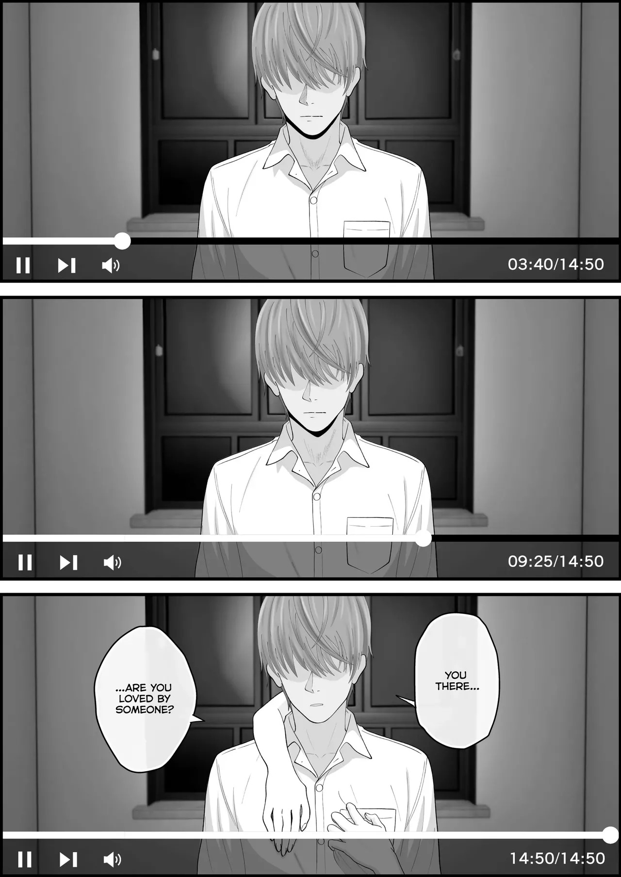 [Seijin 14-sai (Sankaku Noel)] Su Kuu Ai ~ Mugon Muhyoujou Bakunyuu Kyojiri no Yuurei Niji ~Itto Mitsume Rarenagara pisuton-goto ni Zetchou Saserare-kotsu no Zui made Aisa Reru Hanashi [English] [MuraMura] - Page 43