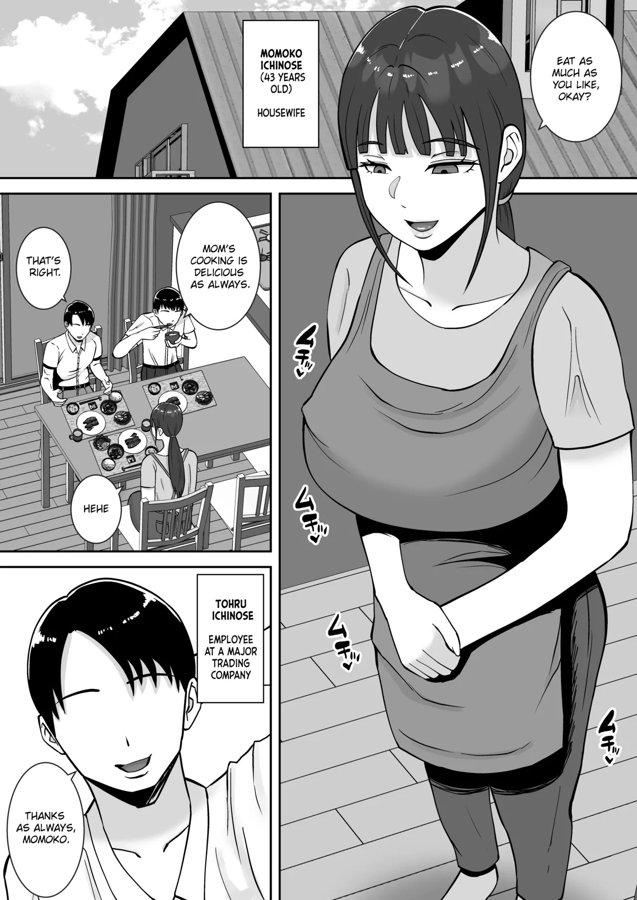[Smells Like] Inran Uwaki Onna o Netotte Nikubenki ni Shita Hanashi ~Seiso de Ki no Yowasou na Hahaoya Ichinose Momoko~ | The Story of How I Stole a Lewd, Promiscuous Woman and Turned Her Into a Cum Dumpster ~The Seemingly Pure and Timid Mother, Ichinose Momoko~ [English] [Chalklog] - Page 4
