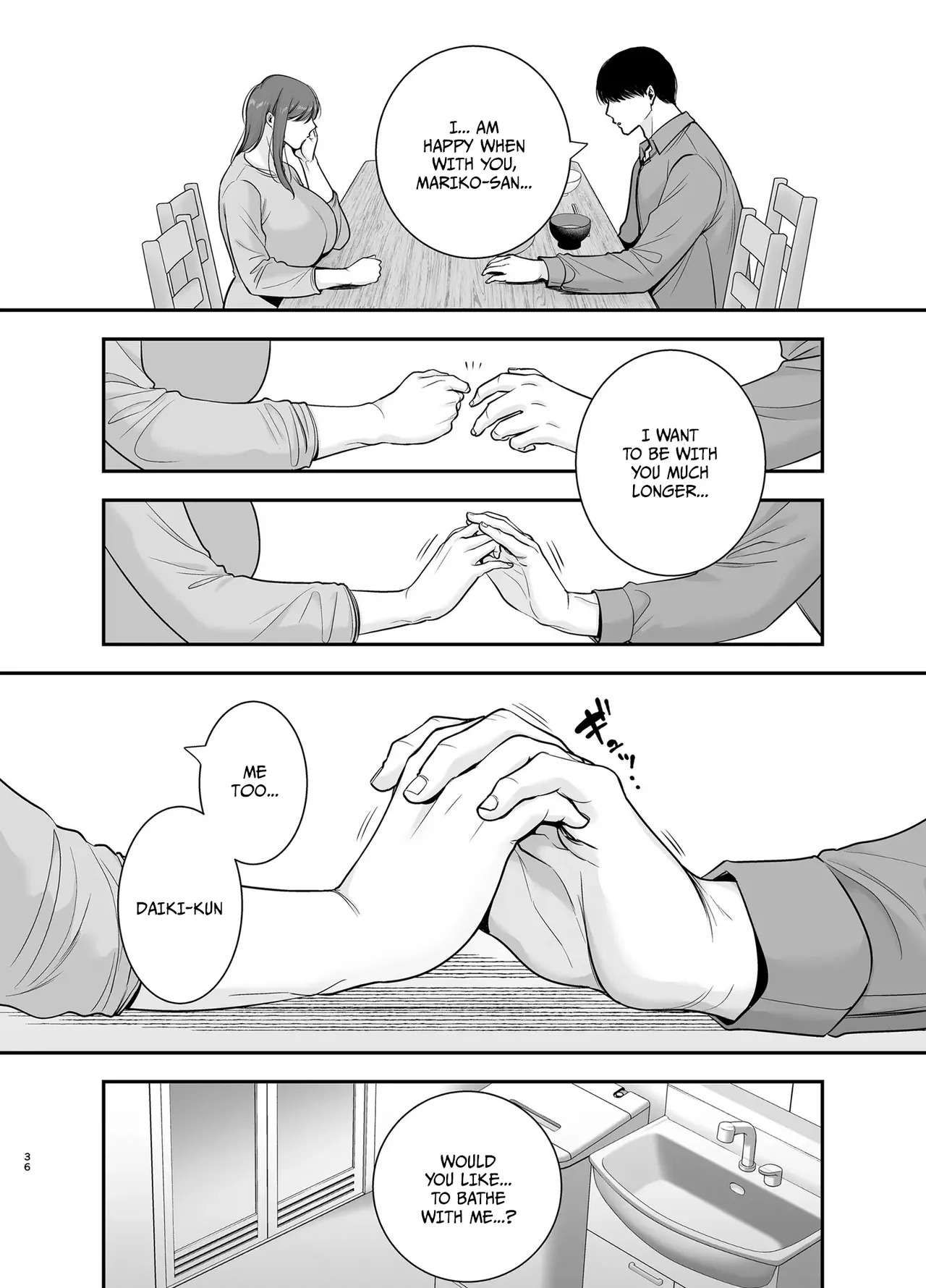 [Ogon Shinshi Club (Cloudy)] Mariko-san to Boku ~Beit Saki no Hitozuma to no Furin Kankei~ | Mariko-san and Me ~An Affair with a Married Woman from My Part-Time Job~ 2 [English] - Page 35