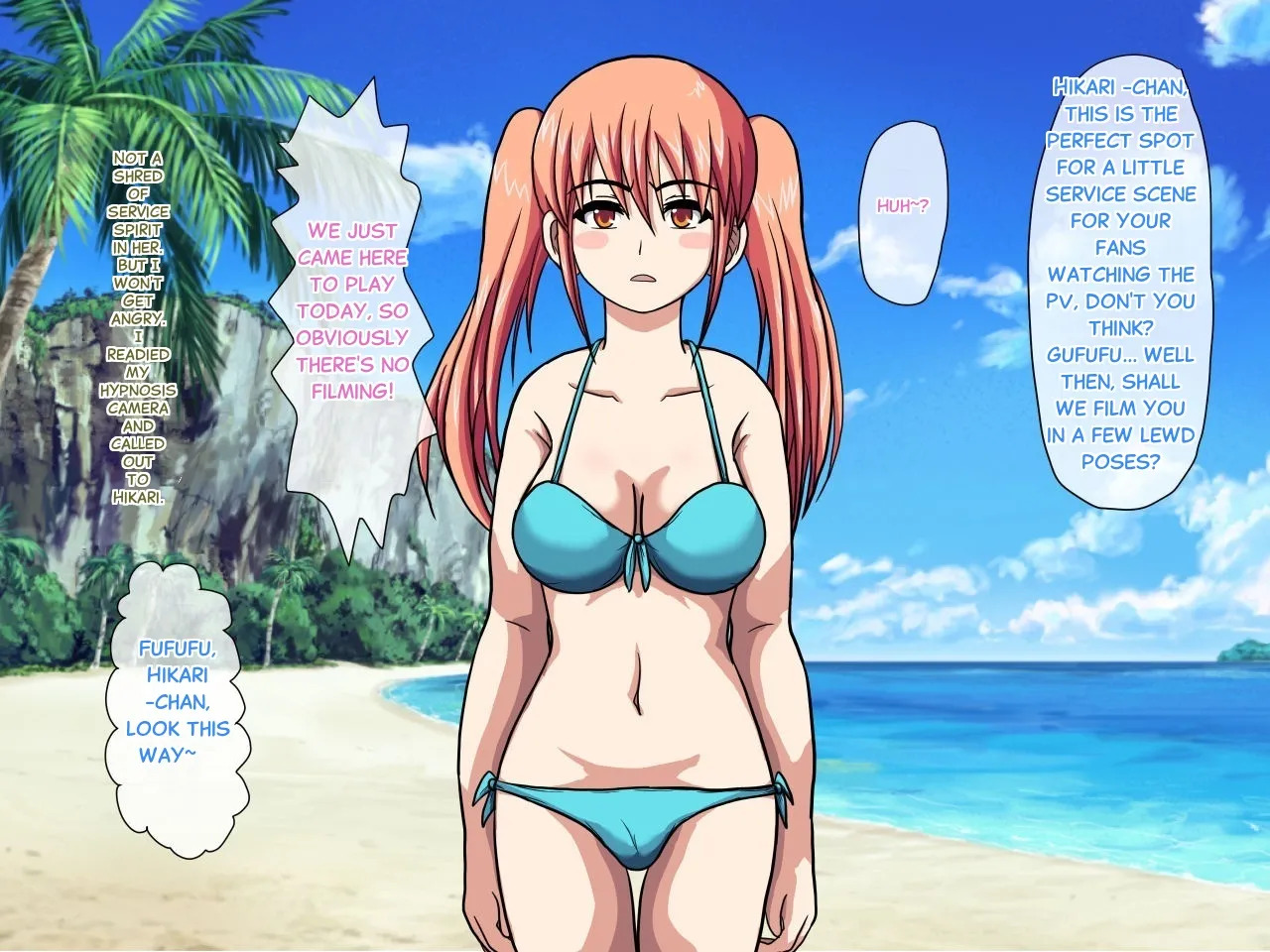 [Robo Ittetsu] Hypnosis Camera ~ Shooting a Sex PV with a Top Idol on a Southern Island - Page 34