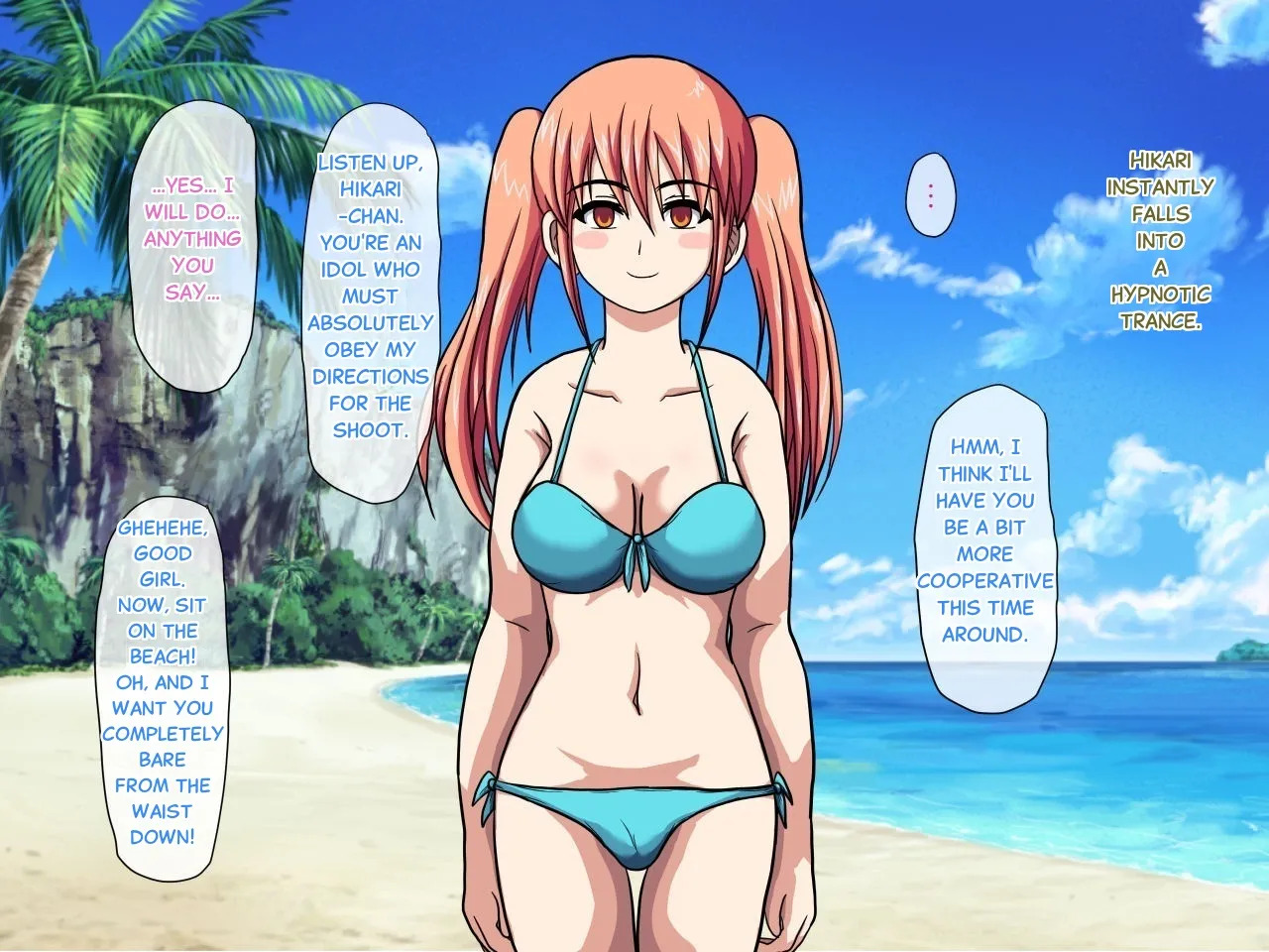 [Robo Ittetsu] Hypnosis Camera ~ Shooting a Sex PV with a Top Idol on a Southern Island - Page 36