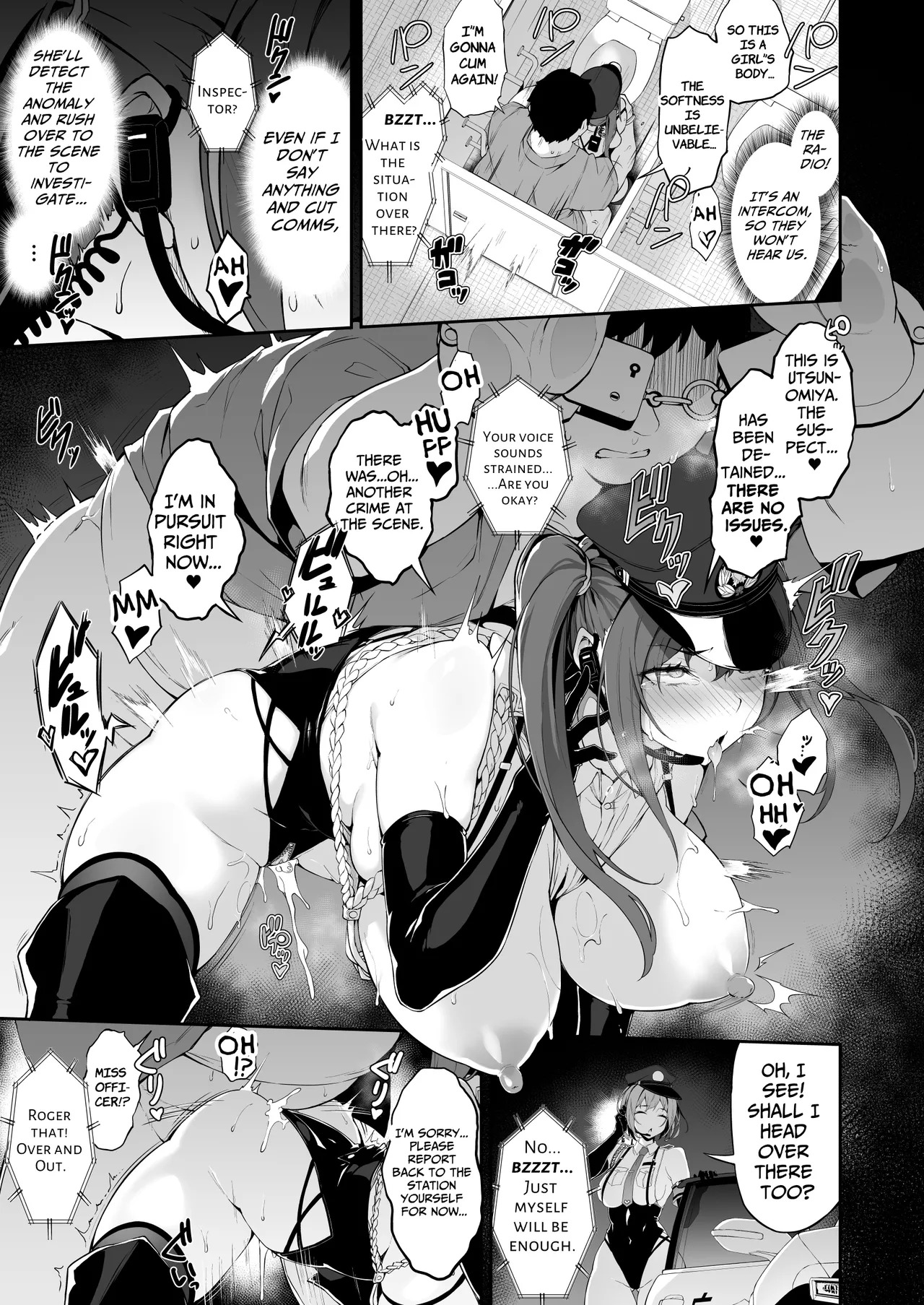 [Handful☆Happiness! (Nanahara Fuyuki)] SEX POLICE <Bokki Taisakubu> Utsunomiya Saki no Nichijou | SEX POLICE (Anti-Erection Department) ~The Daily Ordeals of Saki Utsunomiya~ [English] [ApricotJam] [Decensored] [Digital] - Page 19