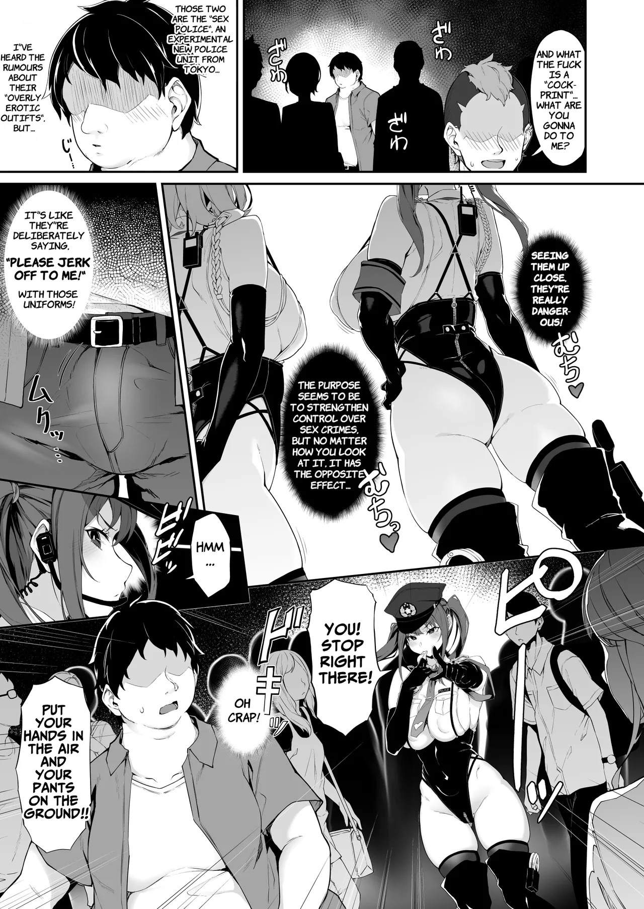 [Handful☆Happiness! (Nanahara Fuyuki)] SEX POLICE <Bokki Taisakubu> Utsunomiya Saki no Nichijou | SEX POLICE (Anti-Erection Department) ~The Daily Ordeals of Saki Utsunomiya~ [English] [ApricotJam] [Decensored] [Digital] - Page 5
