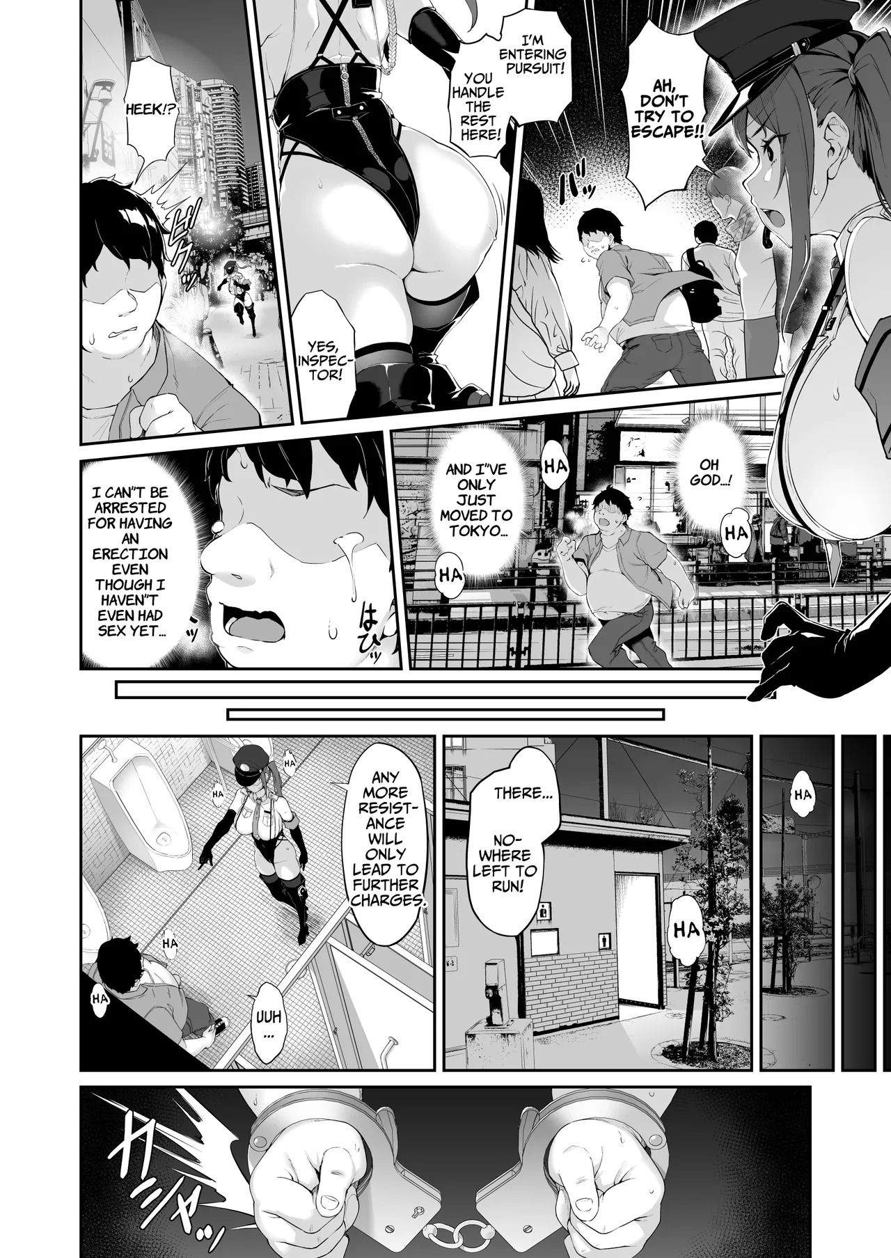 [Handful☆Happiness! (Nanahara Fuyuki)] SEX POLICE <Bokki Taisakubu> Utsunomiya Saki no Nichijou | SEX POLICE (Anti-Erection Department) ~The Daily Ordeals of Saki Utsunomiya~ [English] [ApricotJam] [Decensored] [Digital] - Page 6
