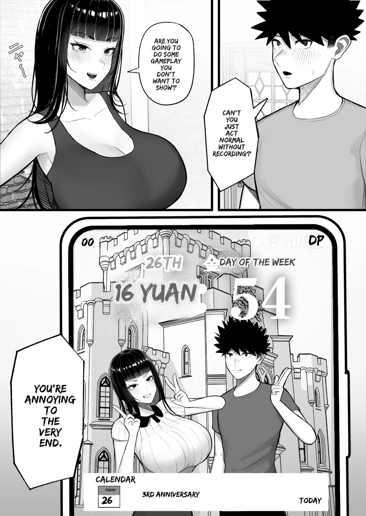 [Kurukuru] Baka Kanojo ga Hamedori Hamatte Baka-Sex wo Toukou Suru Hanashi - Page 56