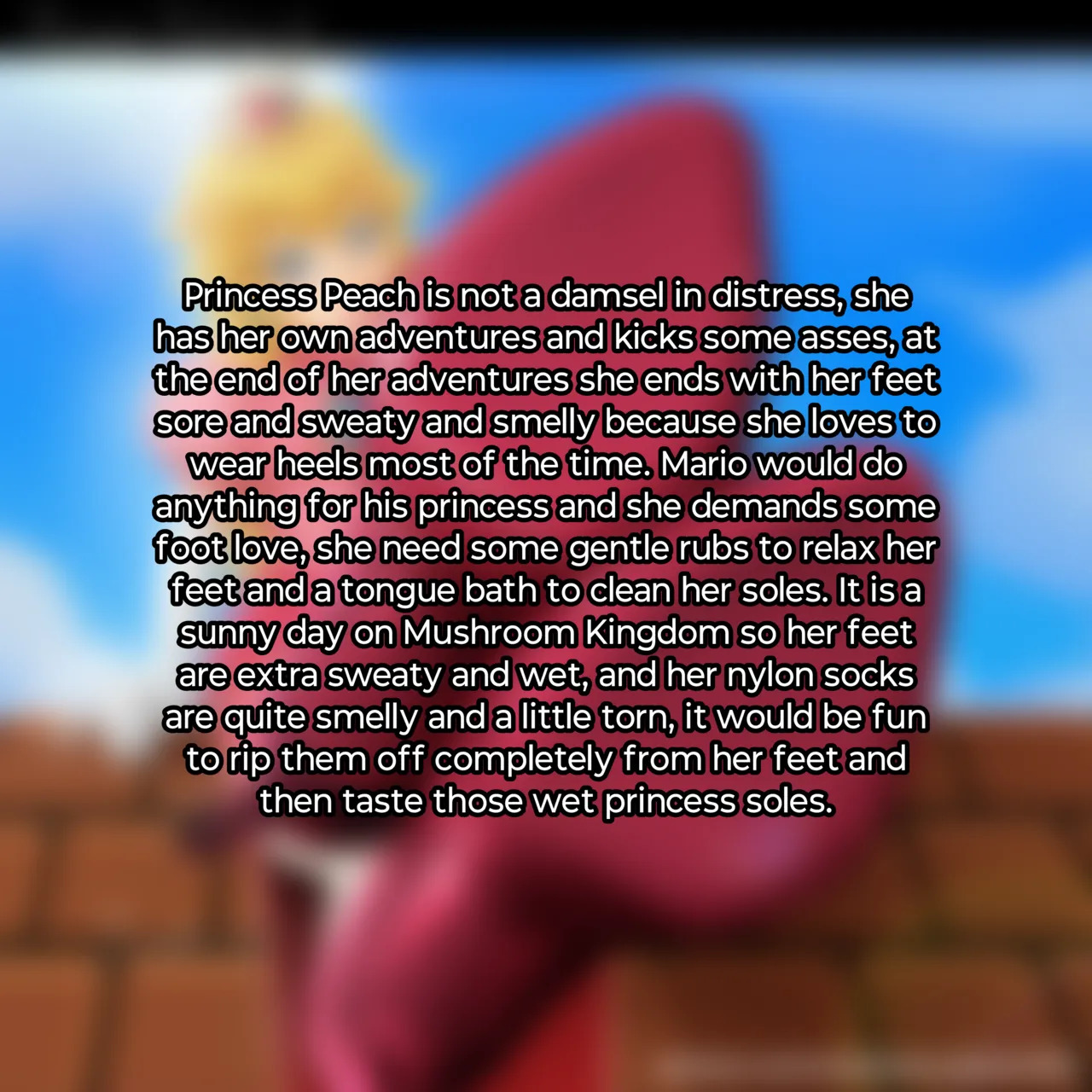 randomuseragain2016 - Peach Collection: Princess Peach Feet and Nylon Socks + Princess Peach and Princess Daisy Foot Worship (The Super Mario Bros. Movie) + Samus Aran and Peach foot worship - Page 1