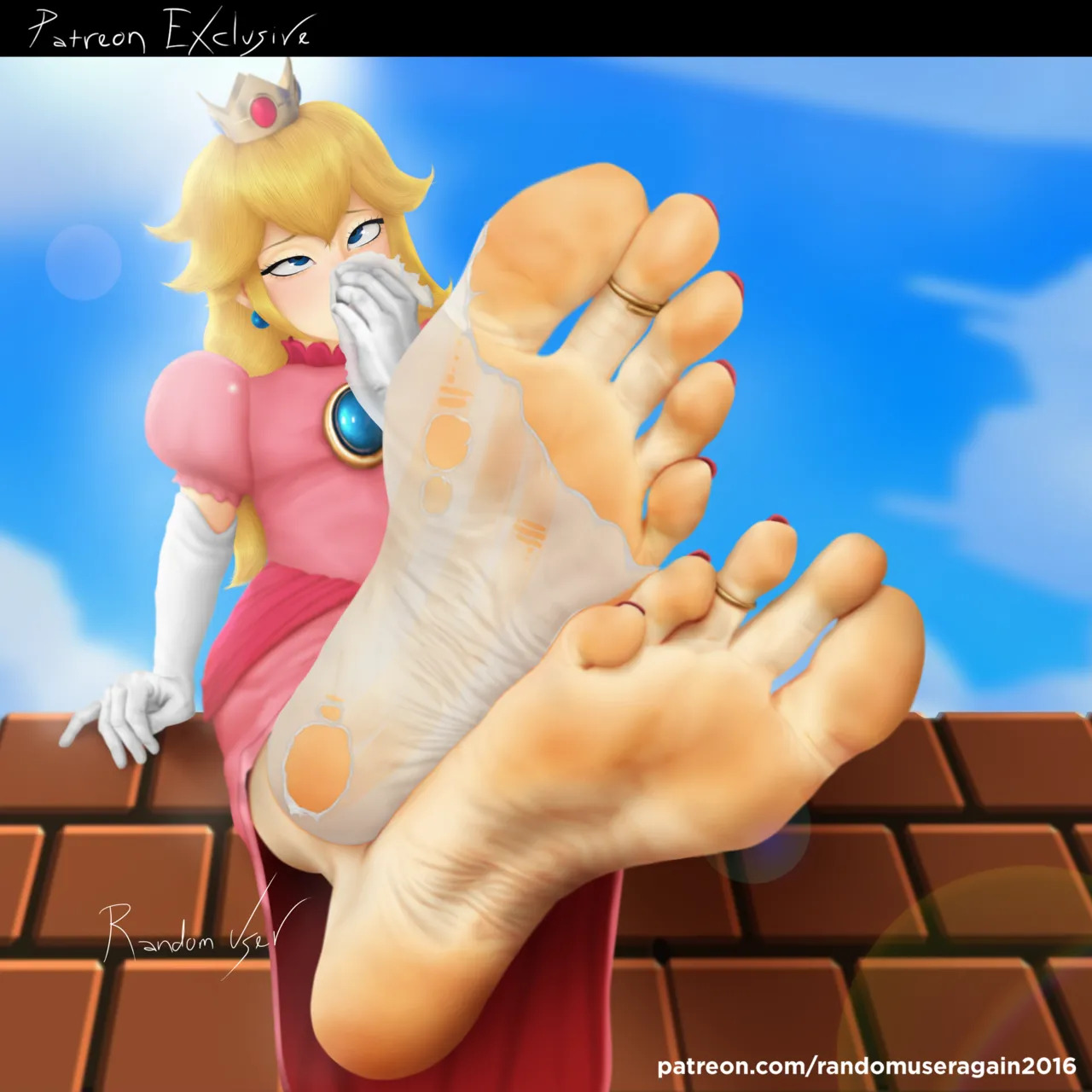 randomuseragain2016 - Peach Collection: Princess Peach Feet and Nylon Socks + Princess Peach and Princess Daisy Foot Worship (The Super Mario Bros. Movie) + Samus Aran and Peach foot worship - Page 11