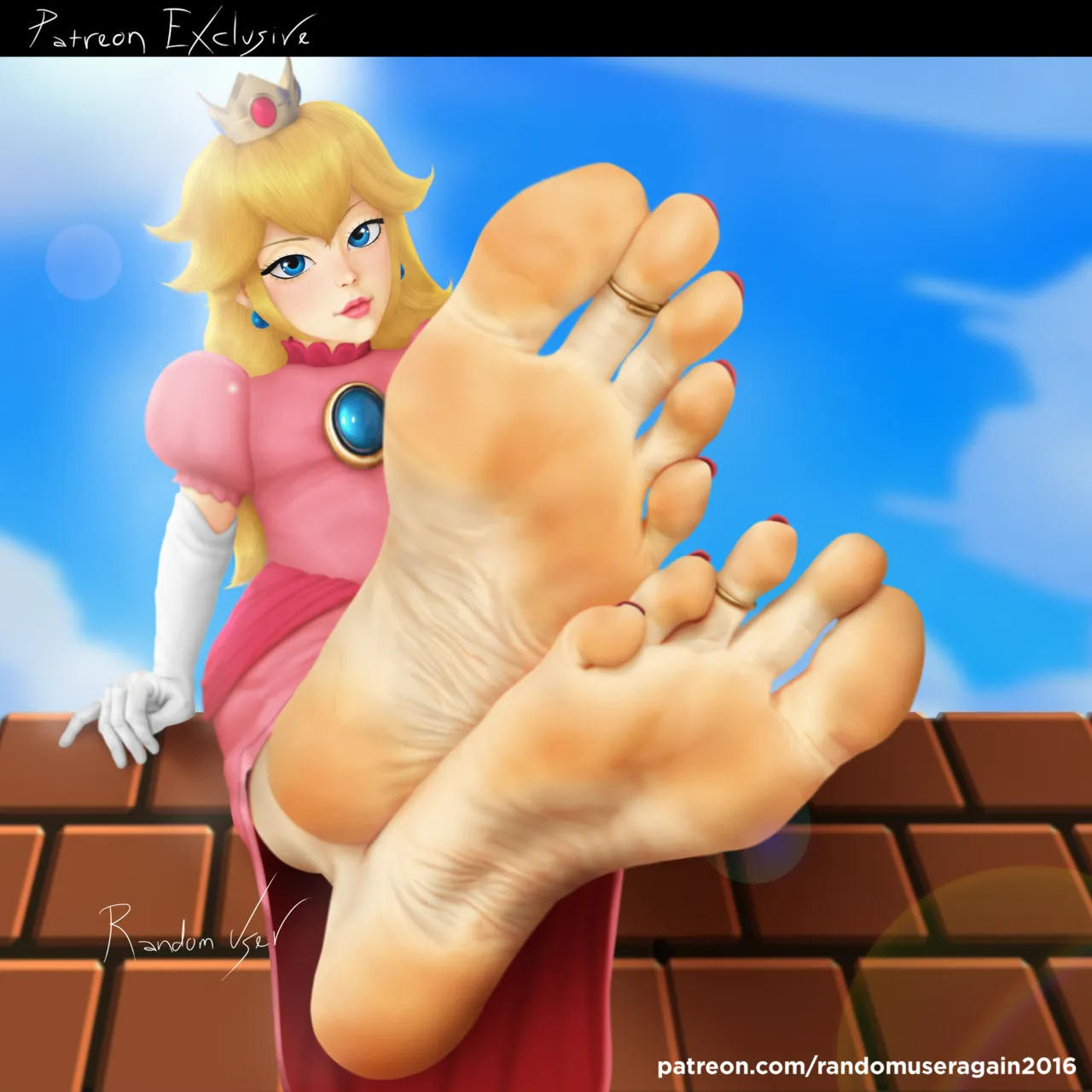 randomuseragain2016 - Peach Collection: Princess Peach Feet and Nylon Socks + Princess Peach and Princess Daisy Foot Worship (The Super Mario Bros. Movie) + Samus Aran and Peach foot worship - Page 13