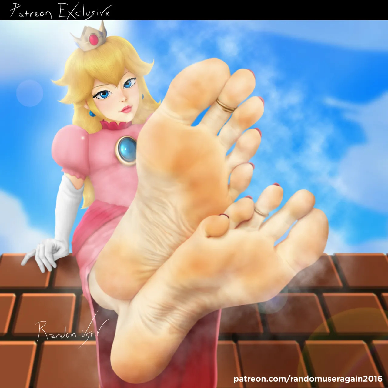 randomuseragain2016 - Peach Collection: Princess Peach Feet and Nylon Socks + Princess Peach and Princess Daisy Foot Worship (The Super Mario Bros. Movie) + Samus Aran and Peach foot worship - Page 14