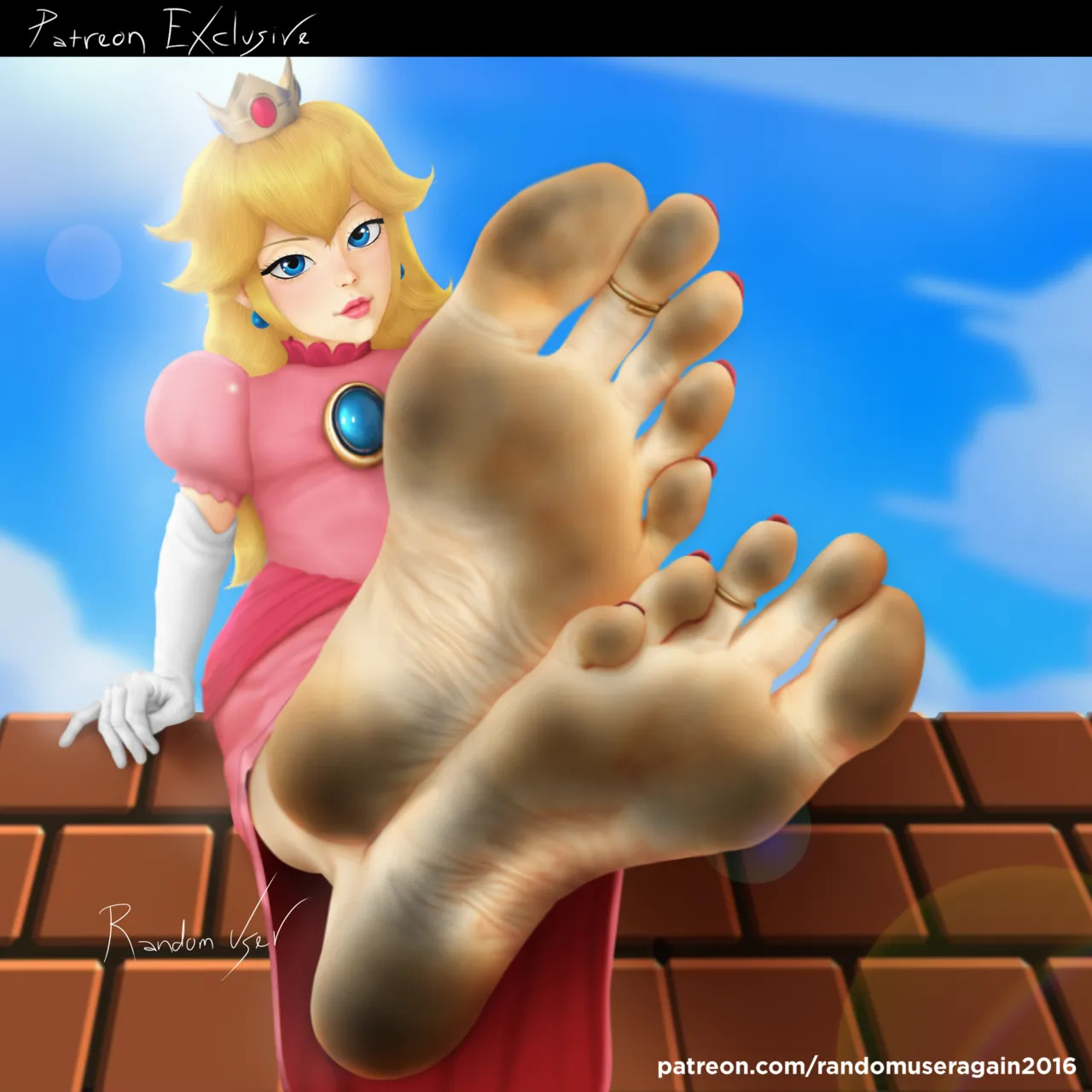 randomuseragain2016 - Peach Collection: Princess Peach Feet and Nylon Socks + Princess Peach and Princess Daisy Foot Worship (The Super Mario Bros. Movie) + Samus Aran and Peach foot worship - Page 18