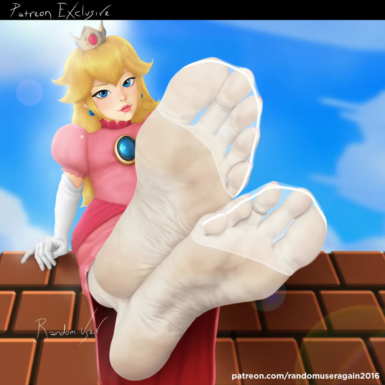 randomuseragain2016 - Peach Collection: Princess Peach Feet and Nylon Socks + Princess Peach and Princess Daisy Foot Worship (The Super Mario Bros. Movie) + Samus Aran and Peach foot worship - Page 19