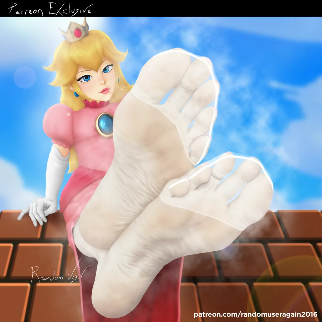 randomuseragain2016 - Peach Collection: Princess Peach Feet and Nylon Socks + Princess Peach and Princess Daisy Foot Worship (The Super Mario Bros. Movie) + Samus Aran and Peach foot worship - Page 20