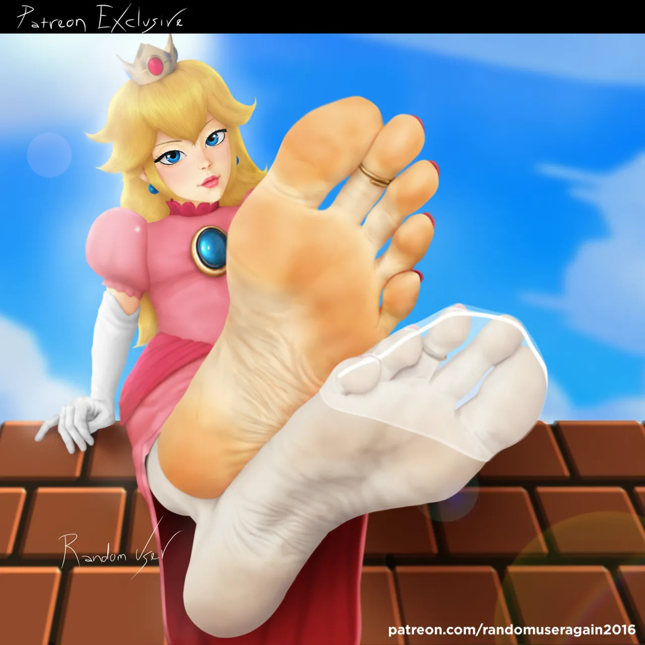 randomuseragain2016 - Peach Collection: Princess Peach Feet and Nylon Socks + Princess Peach and Princess Daisy Foot Worship (The Super Mario Bros. Movie) + Samus Aran and Peach foot worship - Page 21