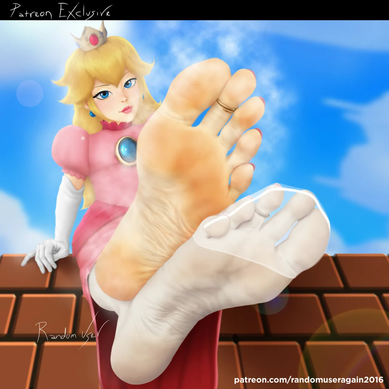 randomuseragain2016 - Peach Collection: Princess Peach Feet and Nylon Socks + Princess Peach and Princess Daisy Foot Worship (The Super Mario Bros. Movie) + Samus Aran and Peach foot worship - Page 22