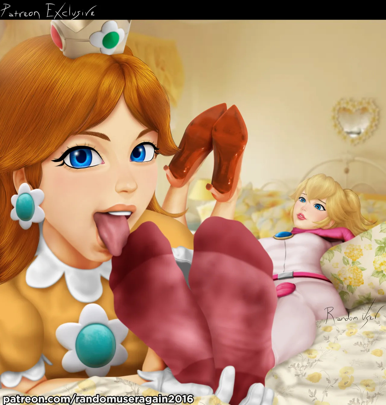 randomuseragain2016 - Peach Collection: Princess Peach Feet and Nylon Socks + Princess Peach and Princess Daisy Foot Worship (The Super Mario Bros. Movie) + Samus Aran and Peach foot worship - Page 24