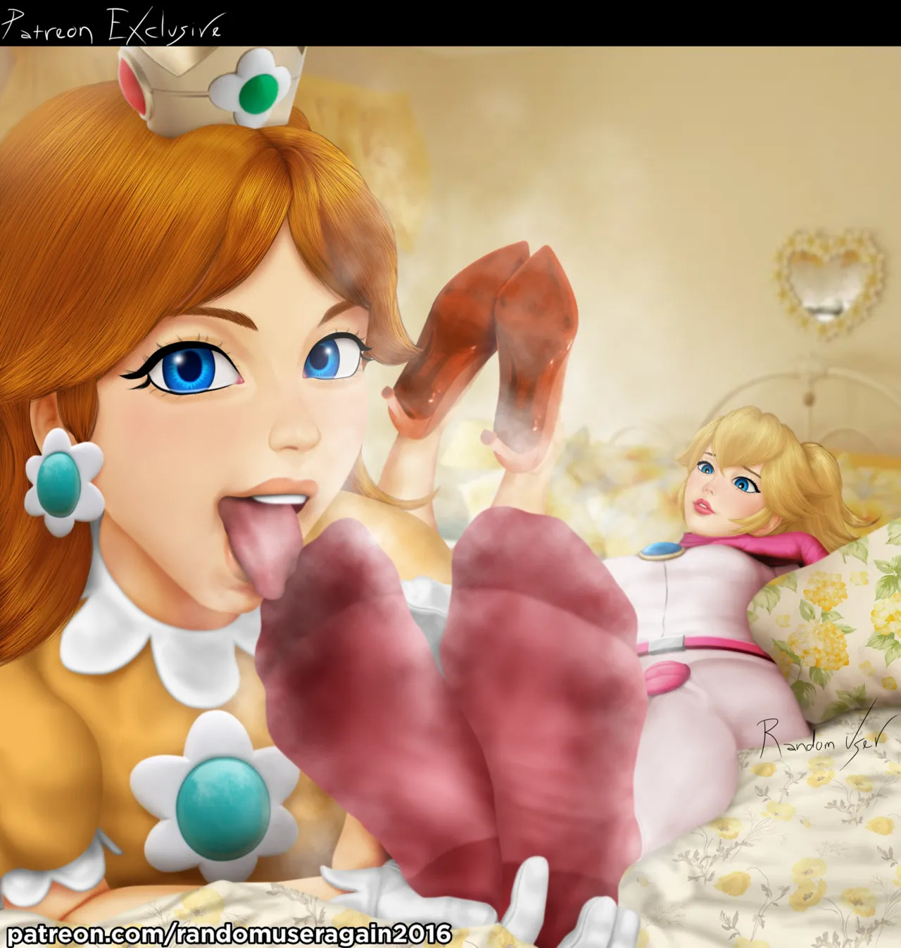 randomuseragain2016 - Peach Collection: Princess Peach Feet and Nylon Socks + Princess Peach and Princess Daisy Foot Worship (The Super Mario Bros. Movie) + Samus Aran and Peach foot worship - Page 25