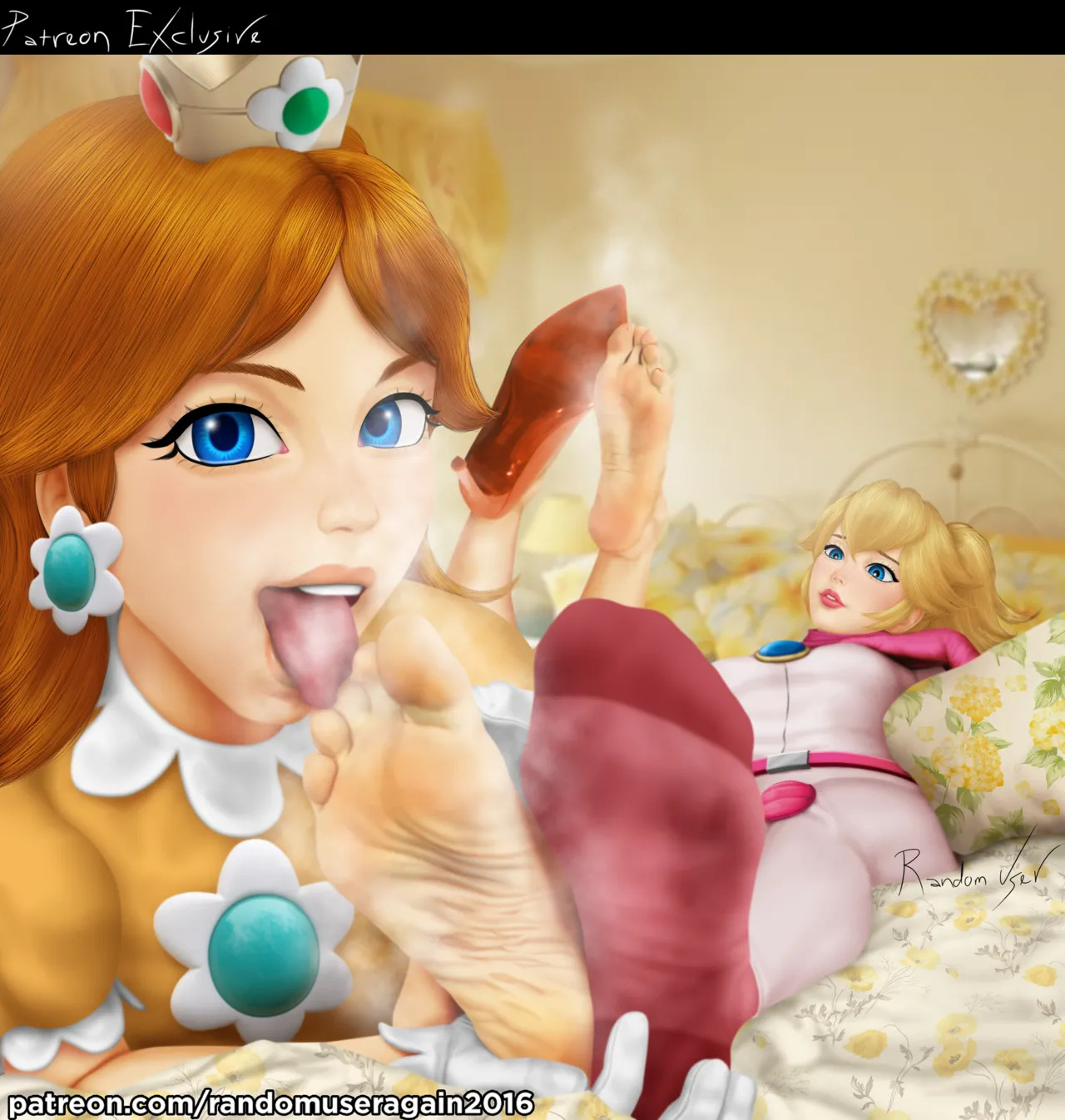 randomuseragain2016 - Peach Collection: Princess Peach Feet and Nylon Socks + Princess Peach and Princess Daisy Foot Worship (The Super Mario Bros. Movie) + Samus Aran and Peach foot worship - Page 30