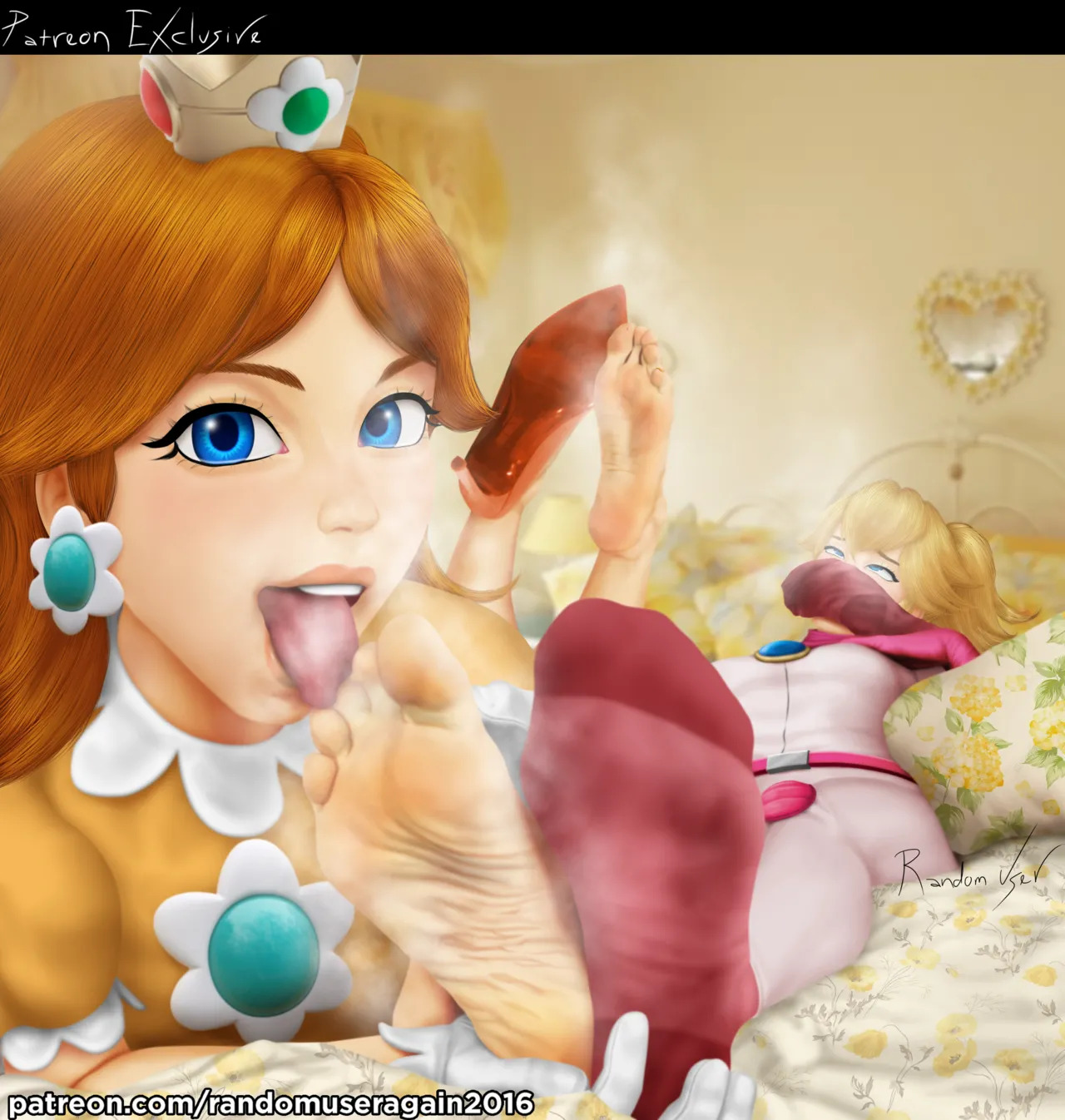 randomuseragain2016 - Peach Collection: Princess Peach Feet and Nylon Socks + Princess Peach and Princess Daisy Foot Worship (The Super Mario Bros. Movie) + Samus Aran and Peach foot worship - Page 32