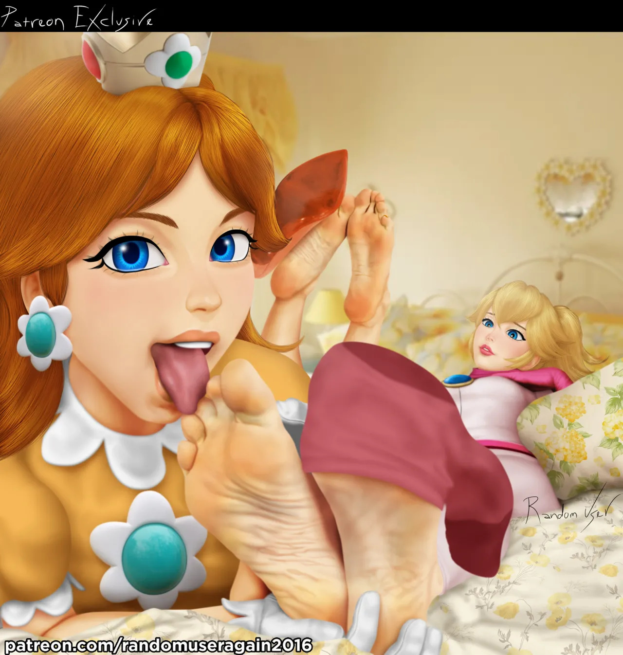 randomuseragain2016 - Peach Collection: Princess Peach Feet and Nylon Socks + Princess Peach and Princess Daisy Foot Worship (The Super Mario Bros. Movie) + Samus Aran and Peach foot worship - Page 33