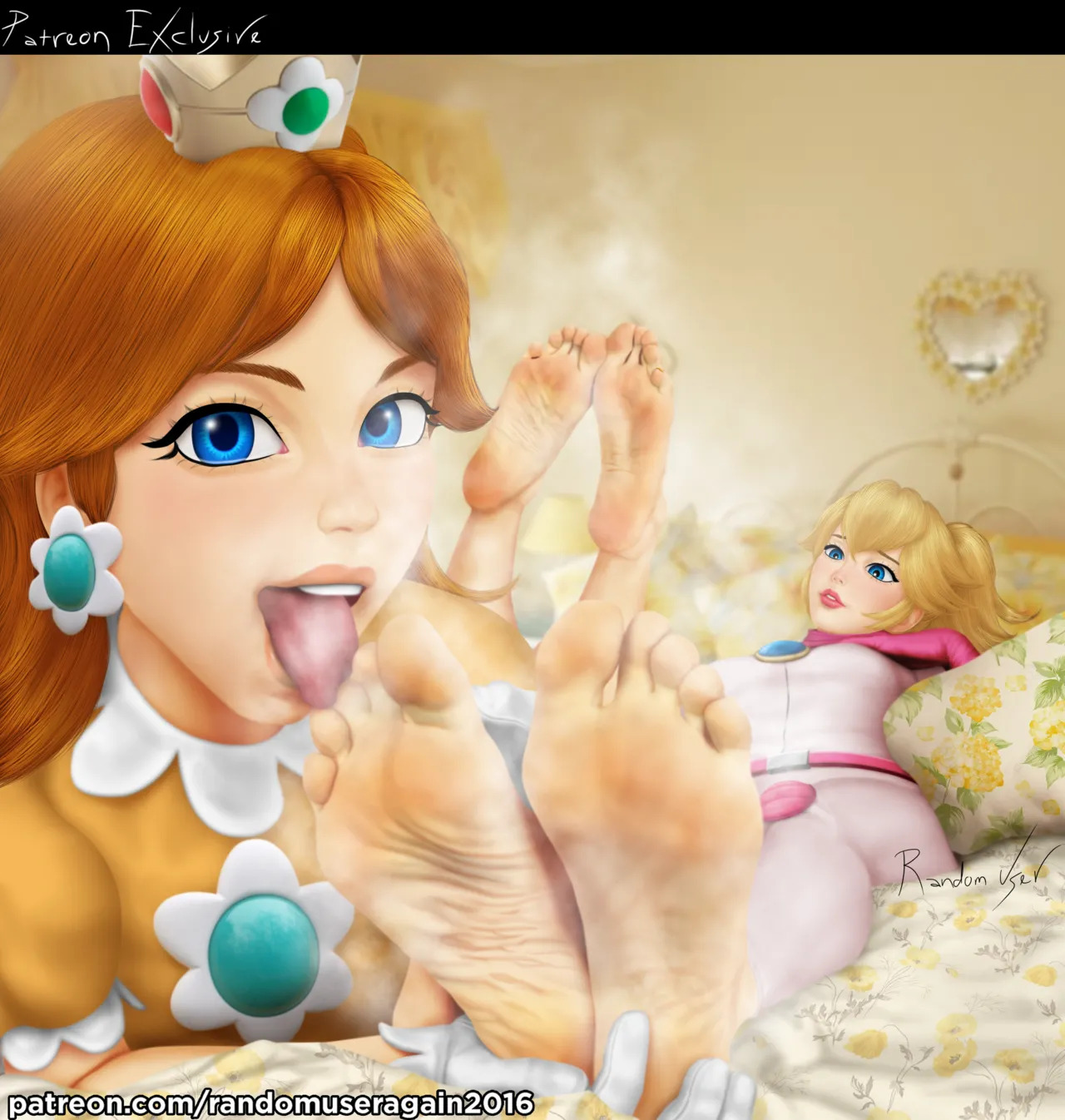 randomuseragain2016 - Peach Collection: Princess Peach Feet and Nylon Socks + Princess Peach and Princess Daisy Foot Worship (The Super Mario Bros. Movie) + Samus Aran and Peach foot worship - Page 35