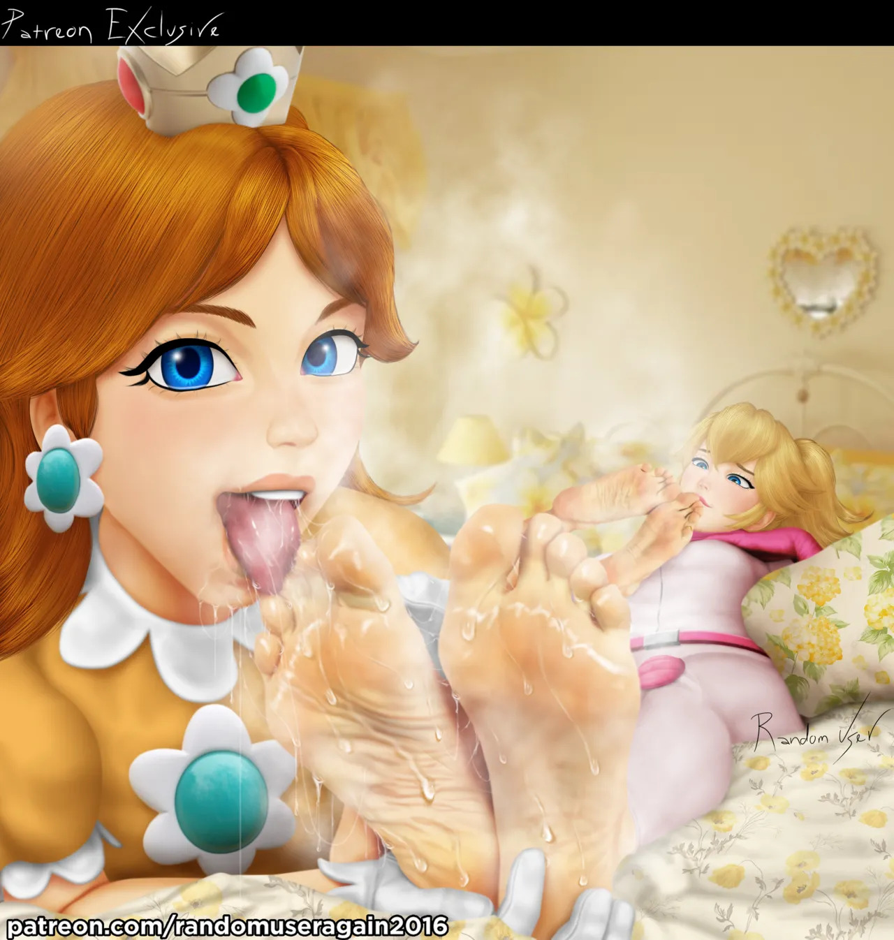 randomuseragain2016 - Peach Collection: Princess Peach Feet and Nylon Socks + Princess Peach and Princess Daisy Foot Worship (The Super Mario Bros. Movie) + Samus Aran and Peach foot worship - Page 40