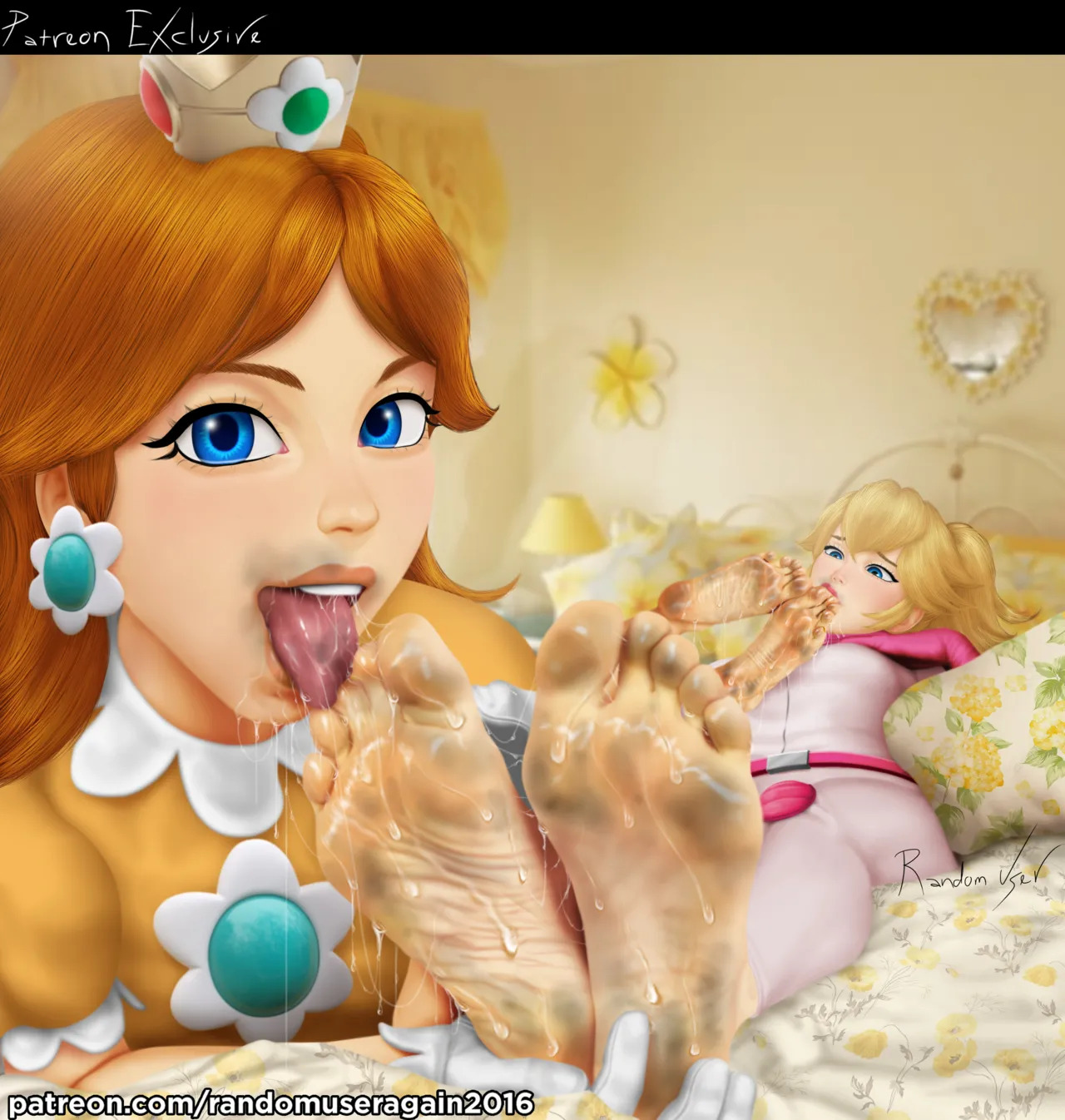 randomuseragain2016 - Peach Collection: Princess Peach Feet and Nylon Socks + Princess Peach and Princess Daisy Foot Worship (The Super Mario Bros. Movie) + Samus Aran and Peach foot worship - Page 43