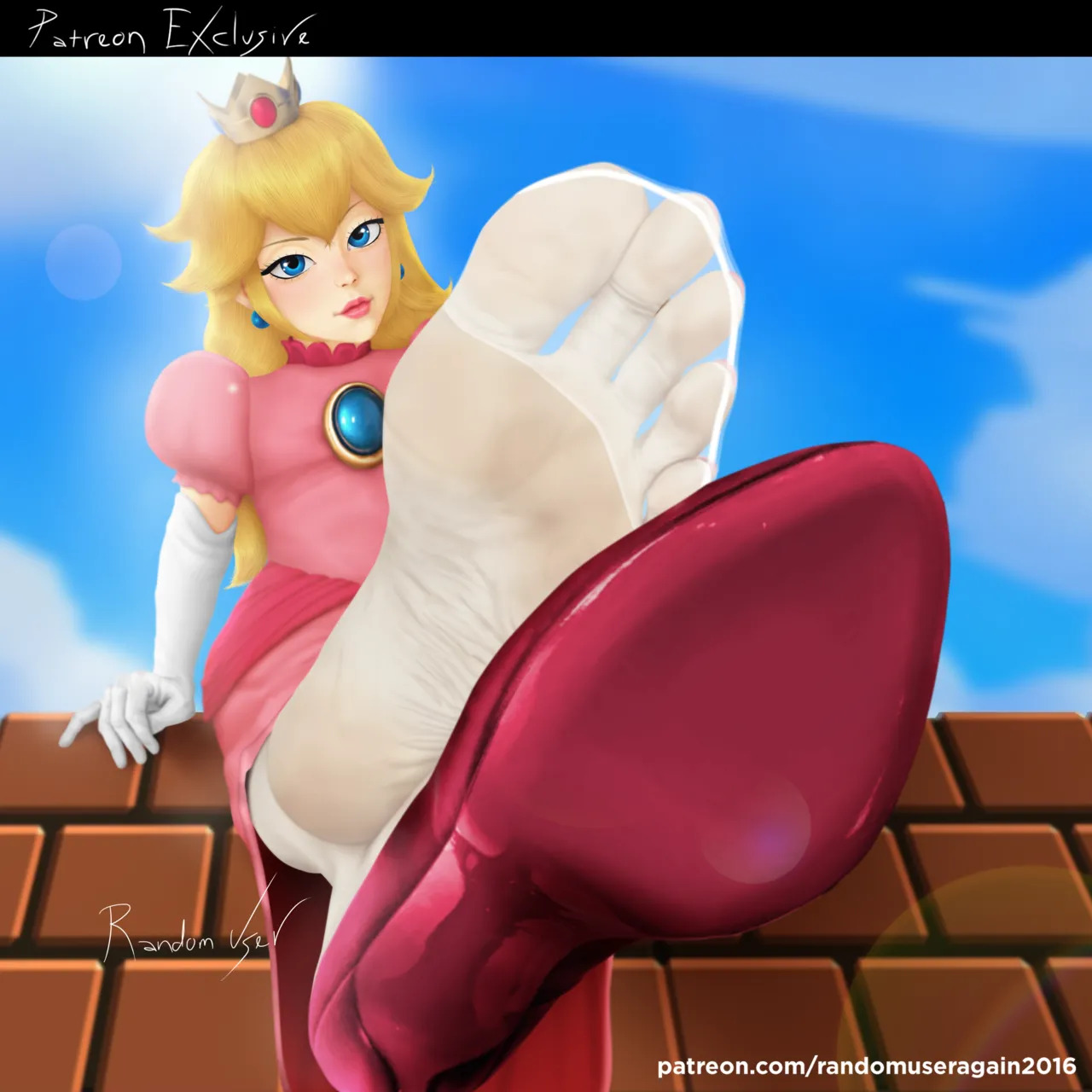 randomuseragain2016 - Peach Collection: Princess Peach Feet and Nylon Socks + Princess Peach and Princess Daisy Foot Worship (The Super Mario Bros. Movie) + Samus Aran and Peach foot worship - Page 5