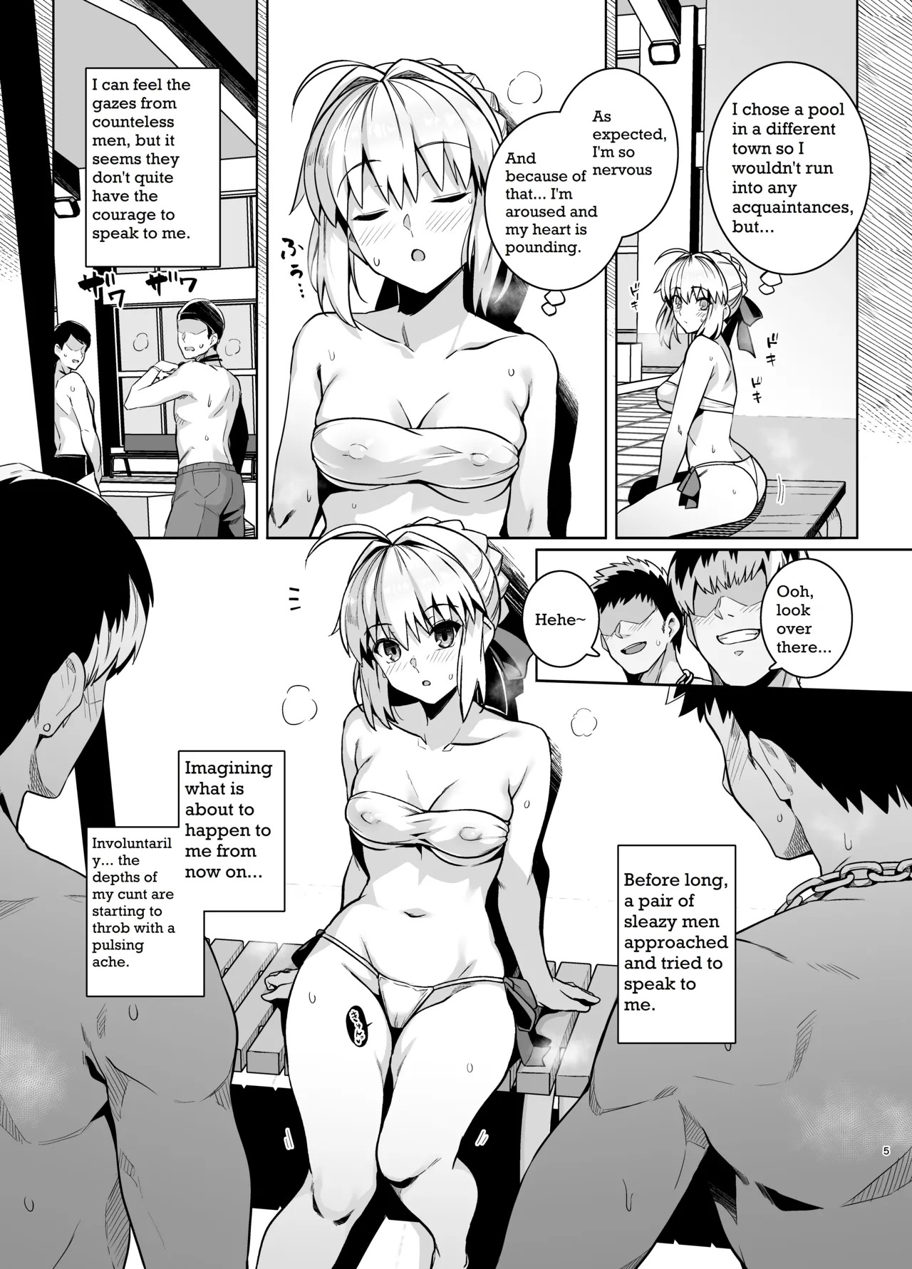 [Royal Bitch (haruhisky)] Saber-san Yarimoku Nanpamachi Pool Hen (Fate/stay night) [English] [Digital] - Page 4