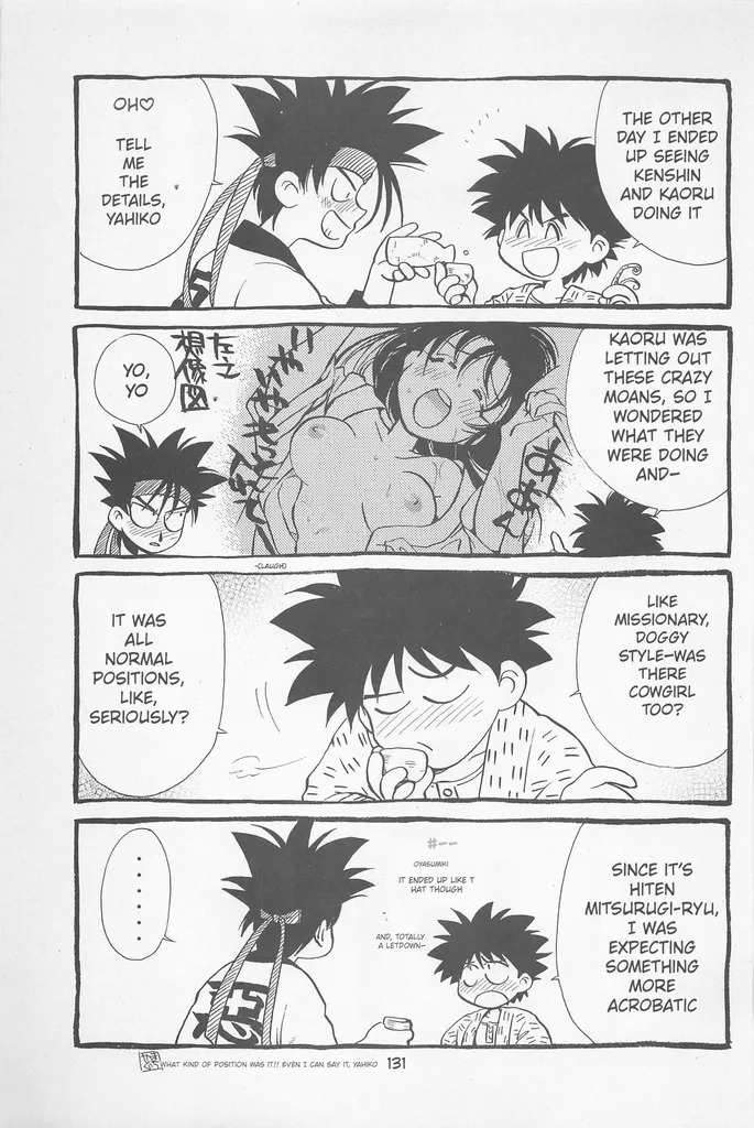 [Yamaguchirou (Yamaguchi Shinji)] Taboo II (Rurouni Kenshin) - Page 131
