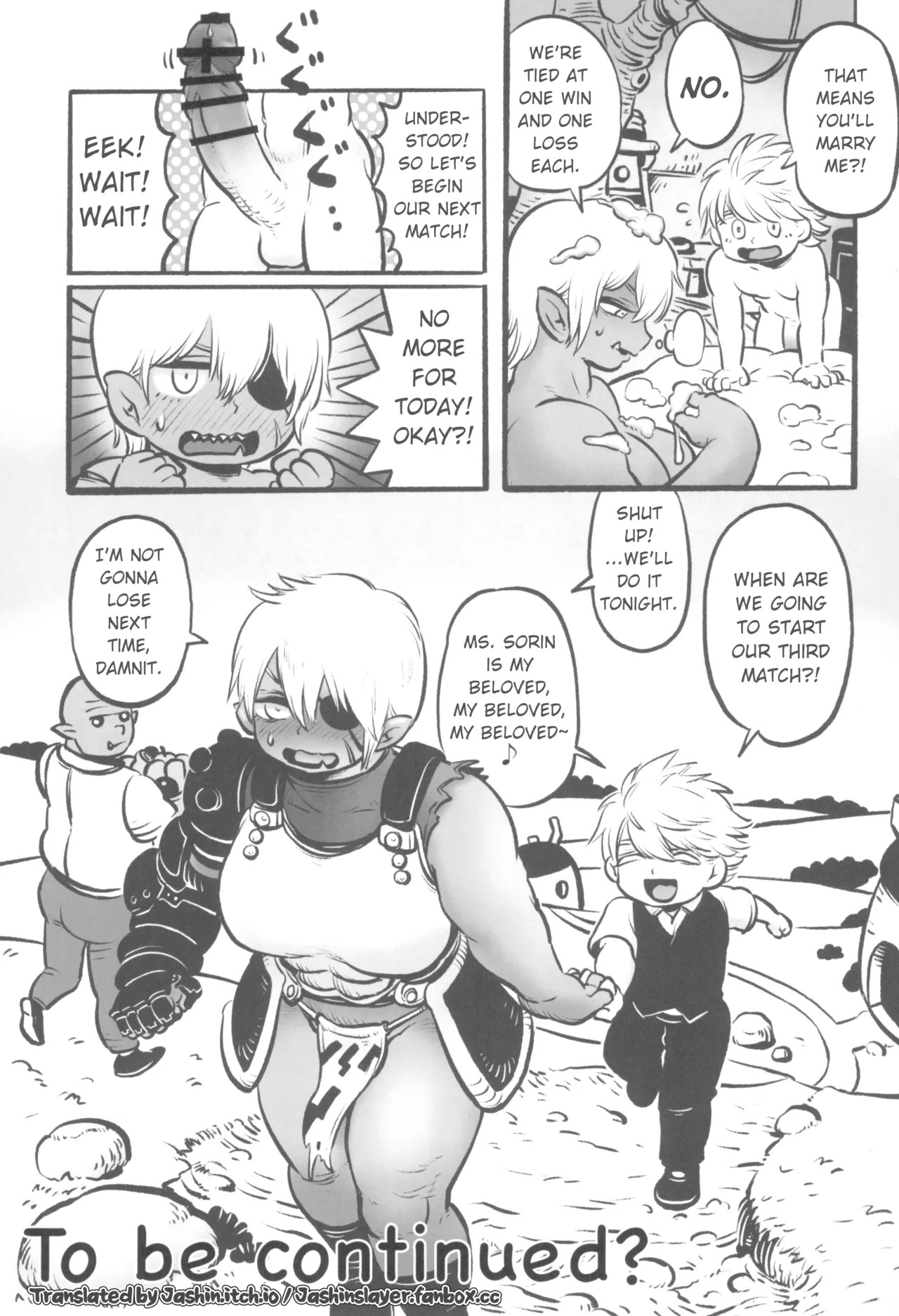 [Hiyori no seiyoku (Kawata Hiyori)] Orc no Senshi to Kizoku no Bocchan - The Orc Warrior and the Noble Boy [English] [Jashinslayer] - Page 33