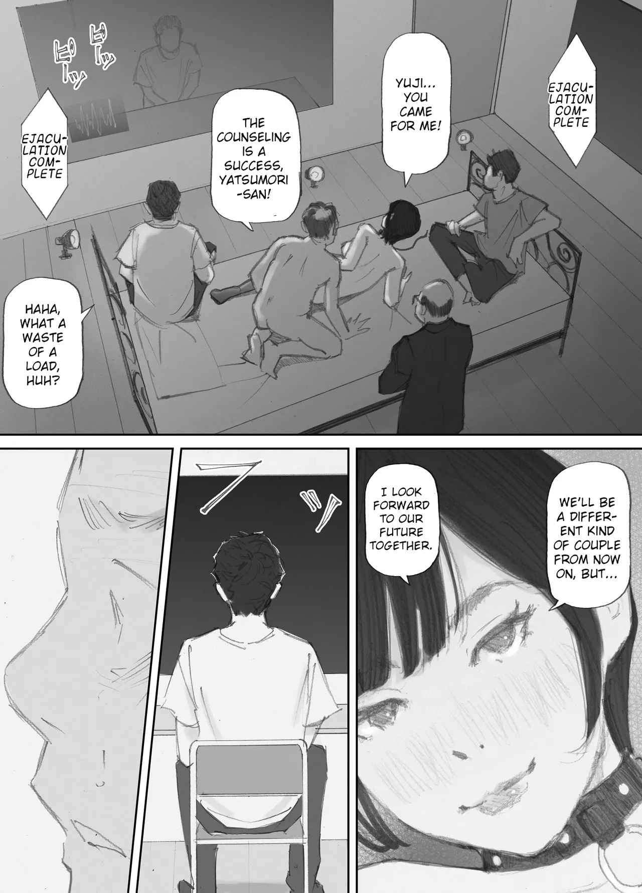 [Nekome Koi] My Wife, On the Other Side of The Peep Room… [English] [LateStateRetardation] - Page 178