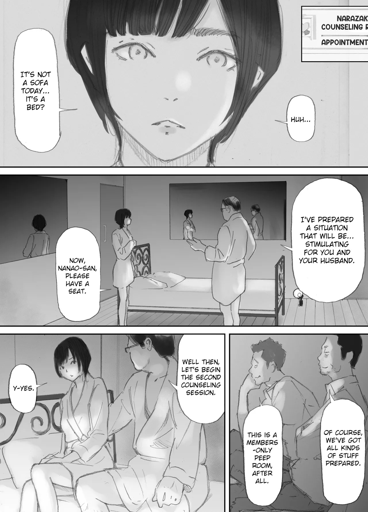 [Nekome Koi] My Wife, On the Other Side of The Peep Room… [English] [LateStateRetardation] - Page 58