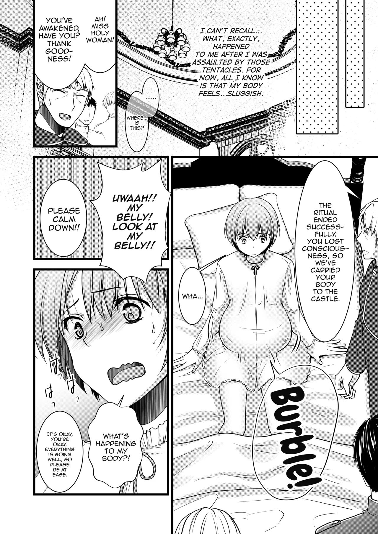 [Yukan High Zakura (Chieko)] Isekai Teni Shitara Otoko nanoni Seijo ni Sarete Shokushu to Koubi Suru Koto ni! 2 [English] [mysterymeat3] [Digital] - Page 9