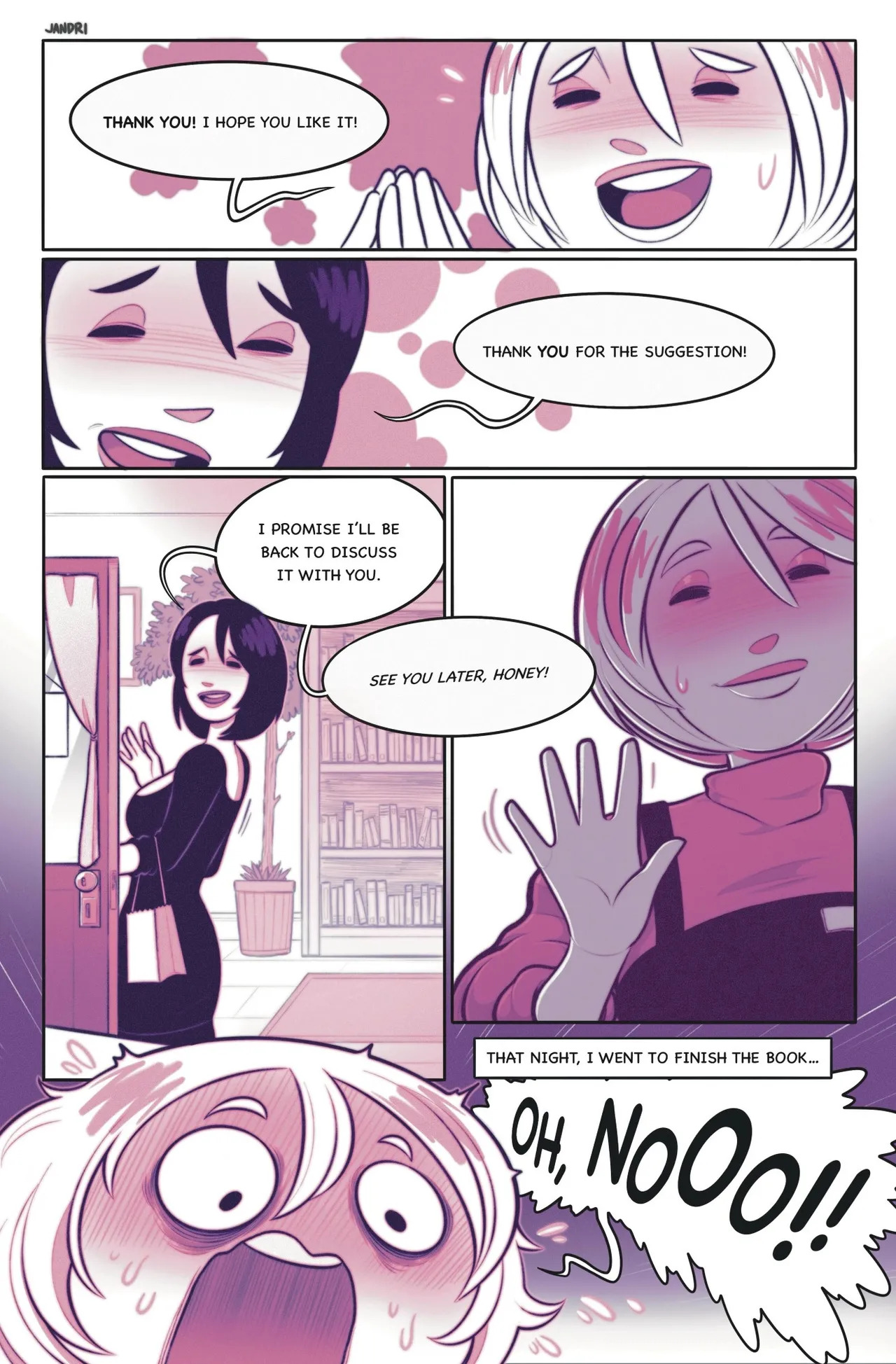 [Jandri] Bookworm - Chapter One: Suggestion - Page 9
