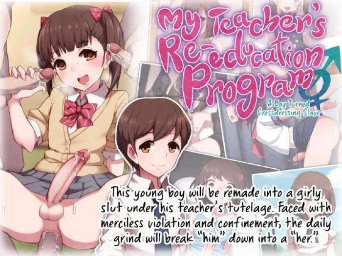 [Trans Tribune (Wataya)] My Teacher’s Re-education Program – A Boy Turned Crossdressing Slave –[English] [uncensored] [Sample]