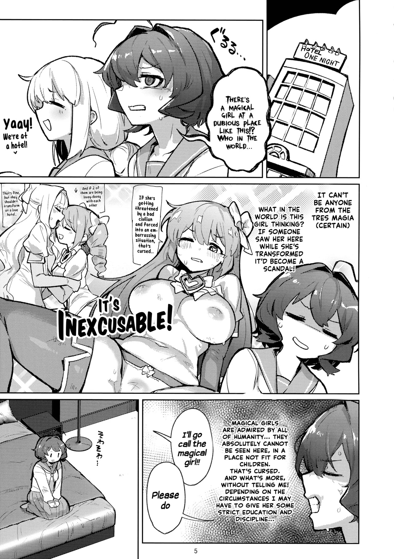 (C106)  Ah hotel ni mahou shoujo ga | A Magical Girl at the "Aahn!" Hotel (Mahou Shoujo Ni Akogarete) [English] [Hikari no Kaze] - Page 5