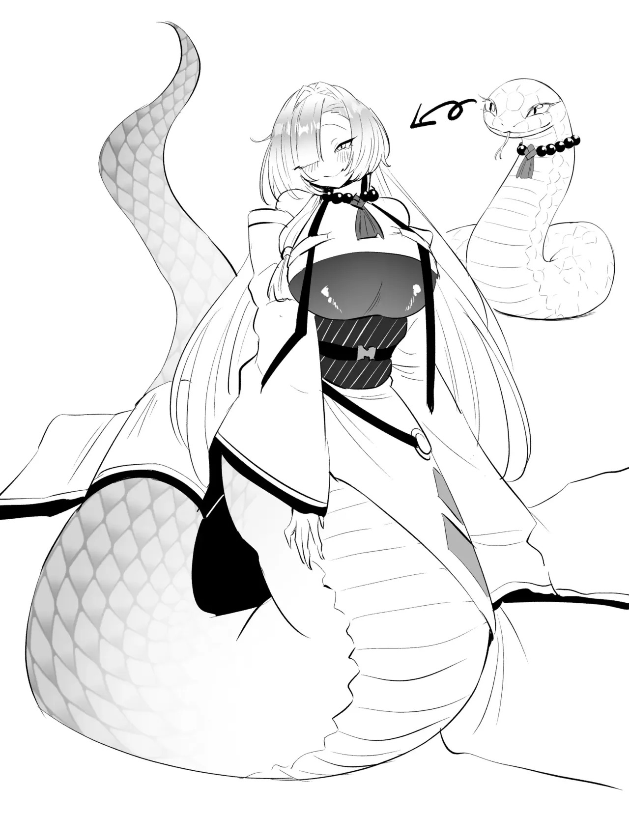 [Momofes (Oki Nagomi, Buki)] Hebigamisama ni Miirarete [English] [Kumoku] [Digital] - Page 59