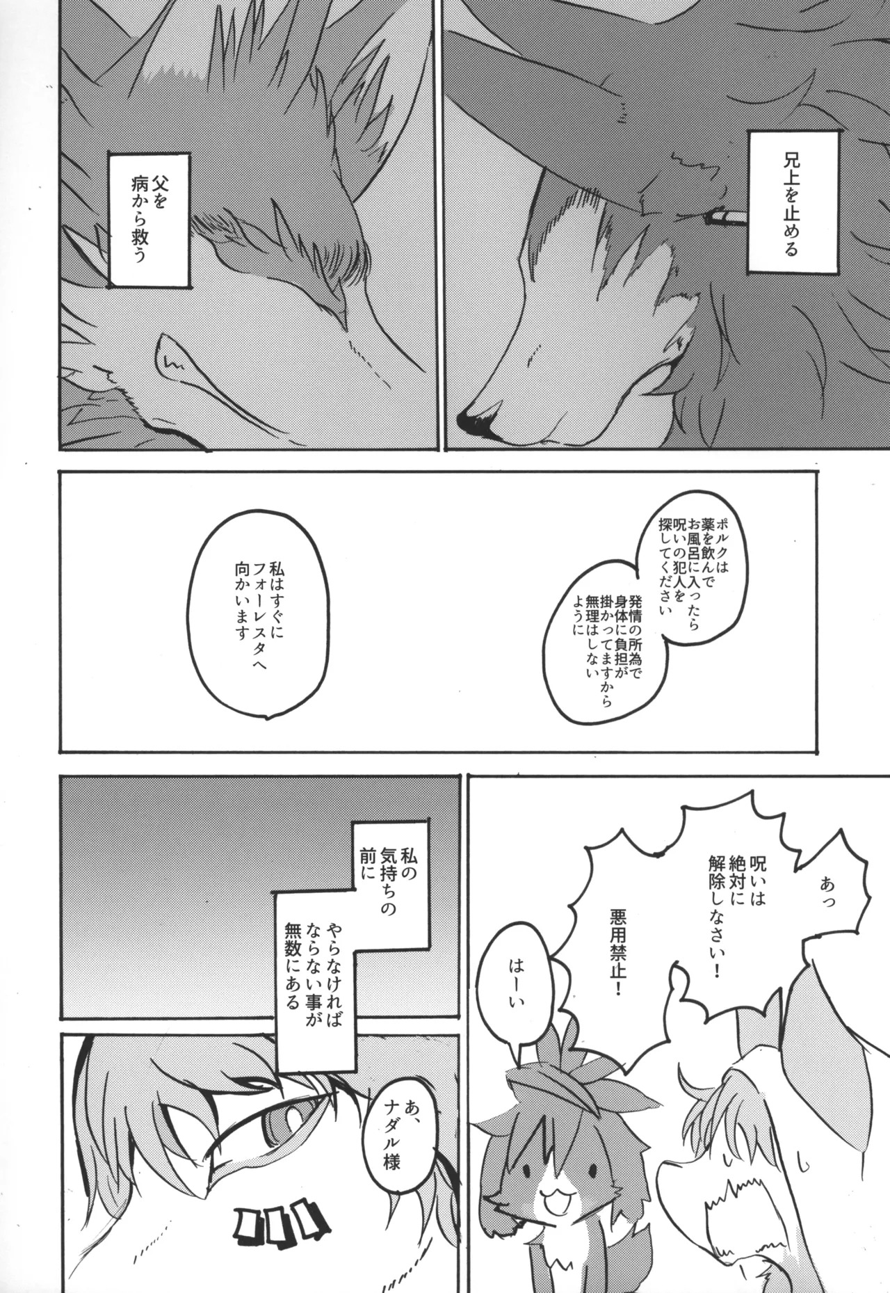(C91) [Noppera Koubou (Mujina)] TEA TIME (Wander Crown) - Page 48