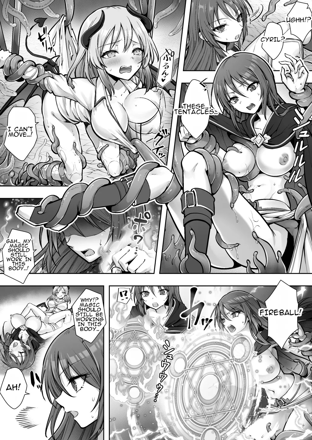 [Amulai Okashi Seisakusho (Sasanomanibi)] Shuzoku Henkou no Trap de Ningen Kenshi Osu ga Mesu Succubus ni! | A Male Human Swordsman Turns Into a Female Succubus Due to a Species-changing Trap! [English] - Page 20