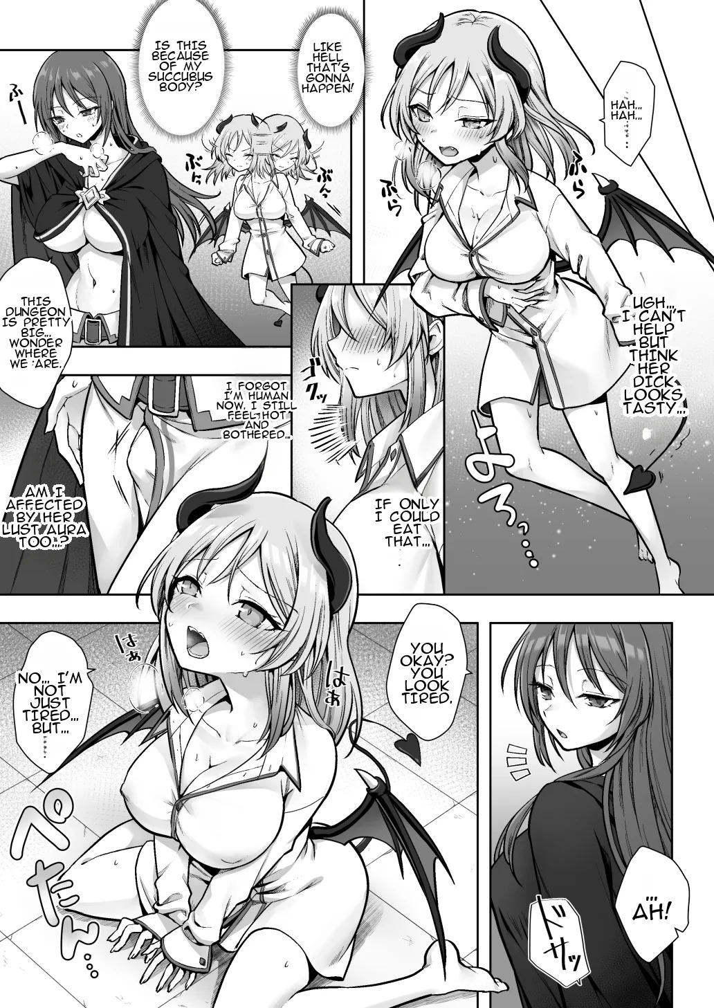 [Amulai Okashi Seisakusho (Sasanomanibi)] Shuzoku Henkou no Trap de Ningen Kenshi Osu ga Mesu Succubus ni! | A Male Human Swordsman Turns Into a Female Succubus Due to a Species-changing Trap! [English] - Page 9
