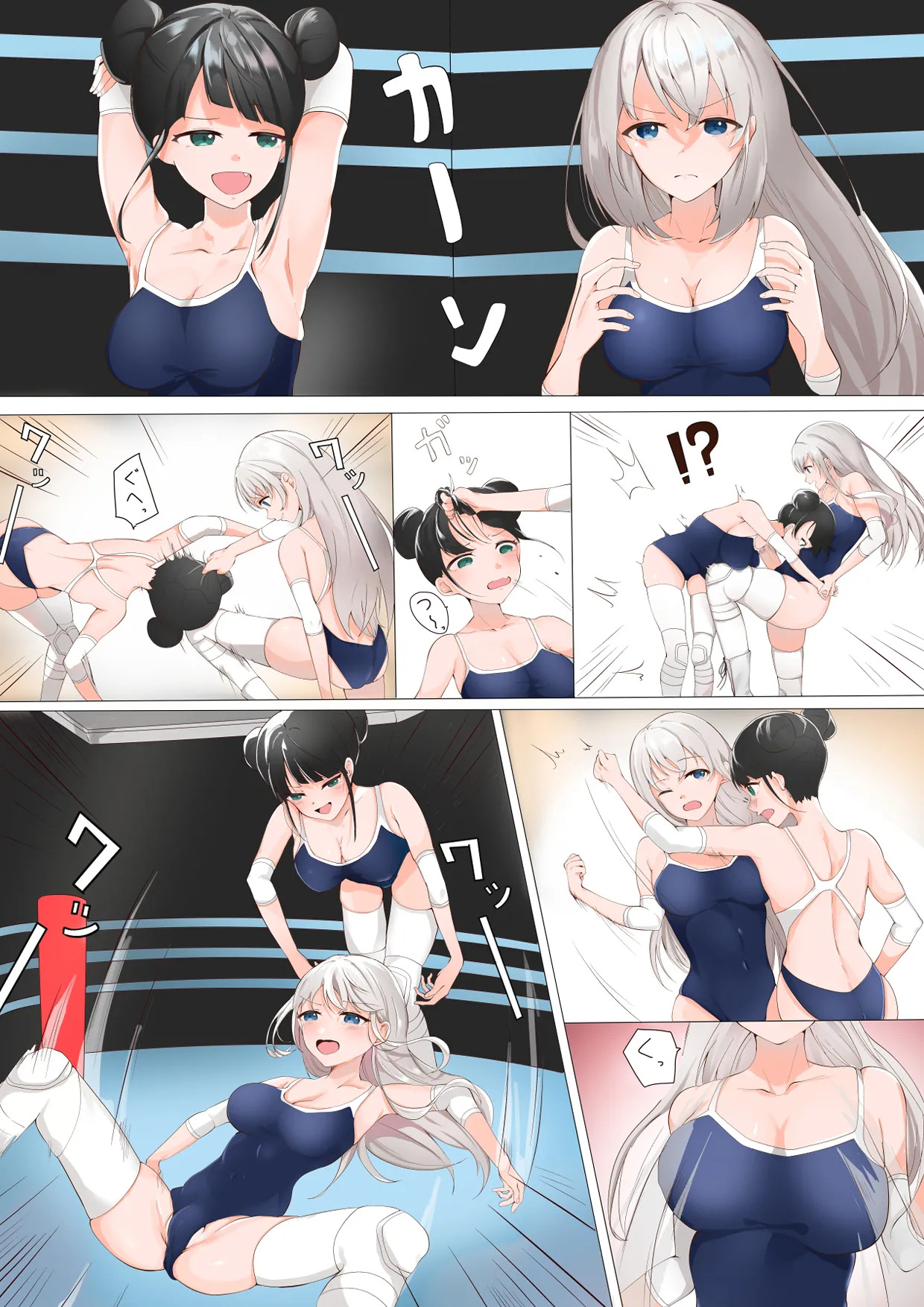 学校で女子プロレス! 全員失神失禁 むちむちJKマッチ編 - Page 17